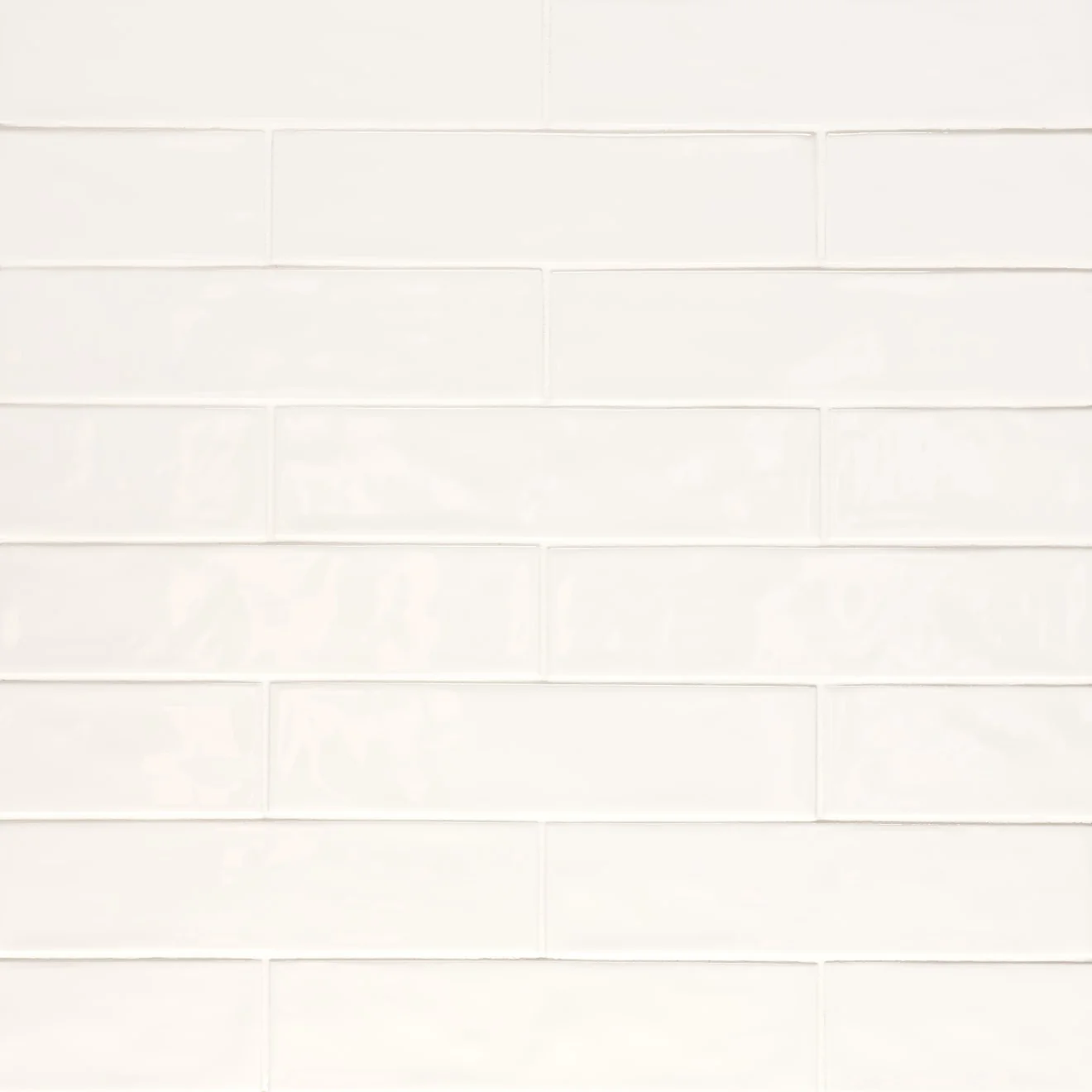 Clara Glazed Porcelain Field Tile 2-3/4X11 Ivory Glossy