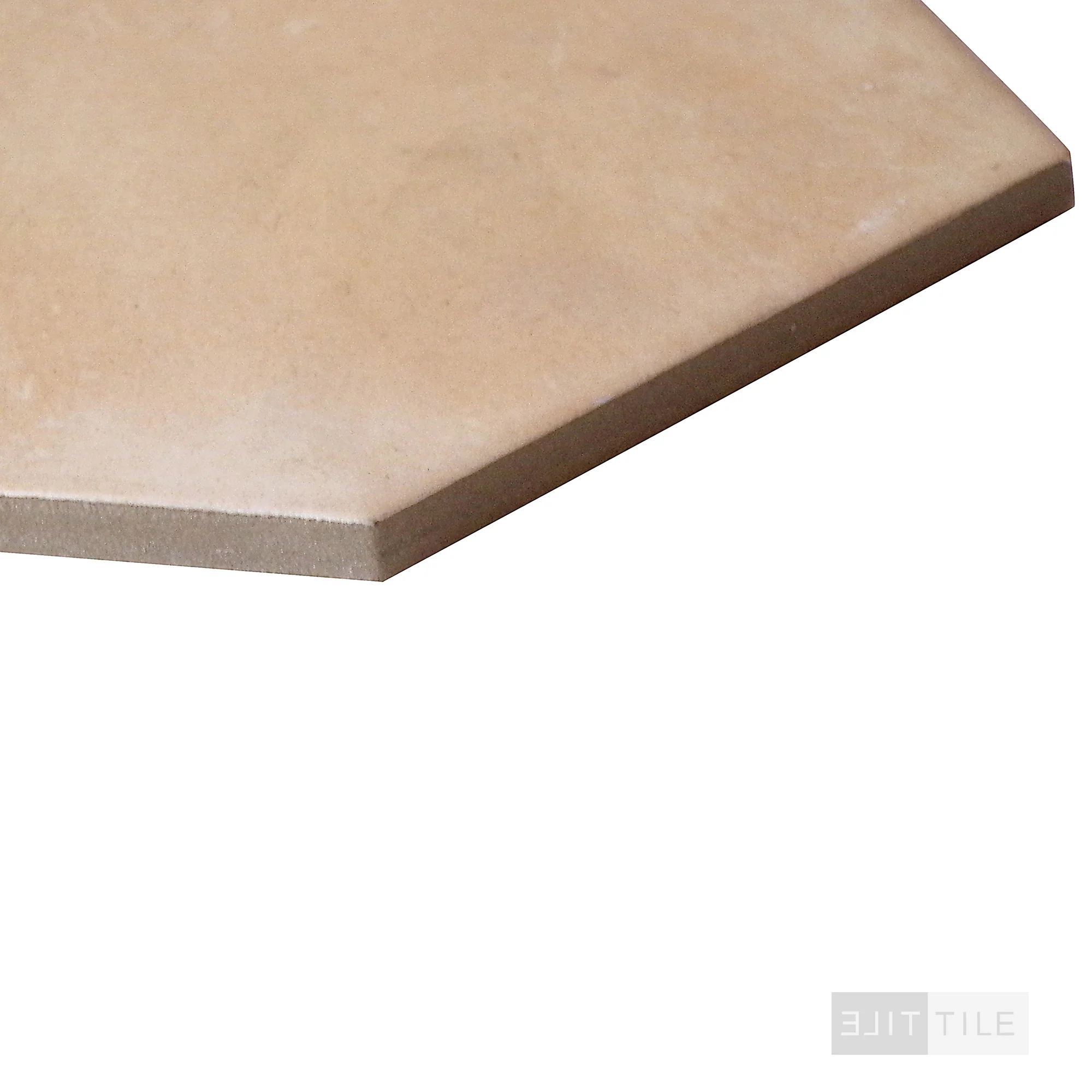 Clay Porcelain 7X8 Hex Sand Matte - Image 4