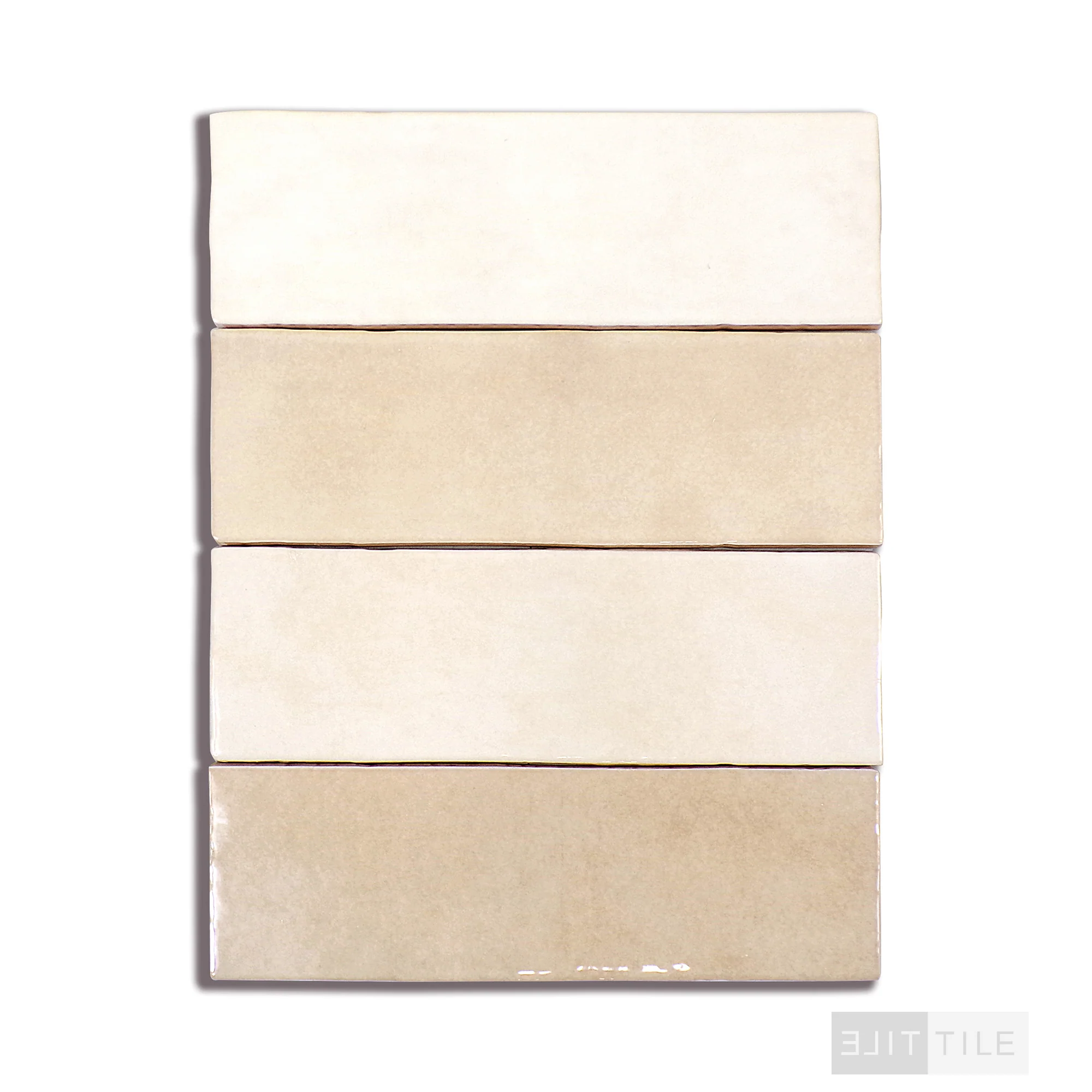Cloe Glazed Ceramic Field Tile 2-1/2X8 Crème Gloss - Image 3