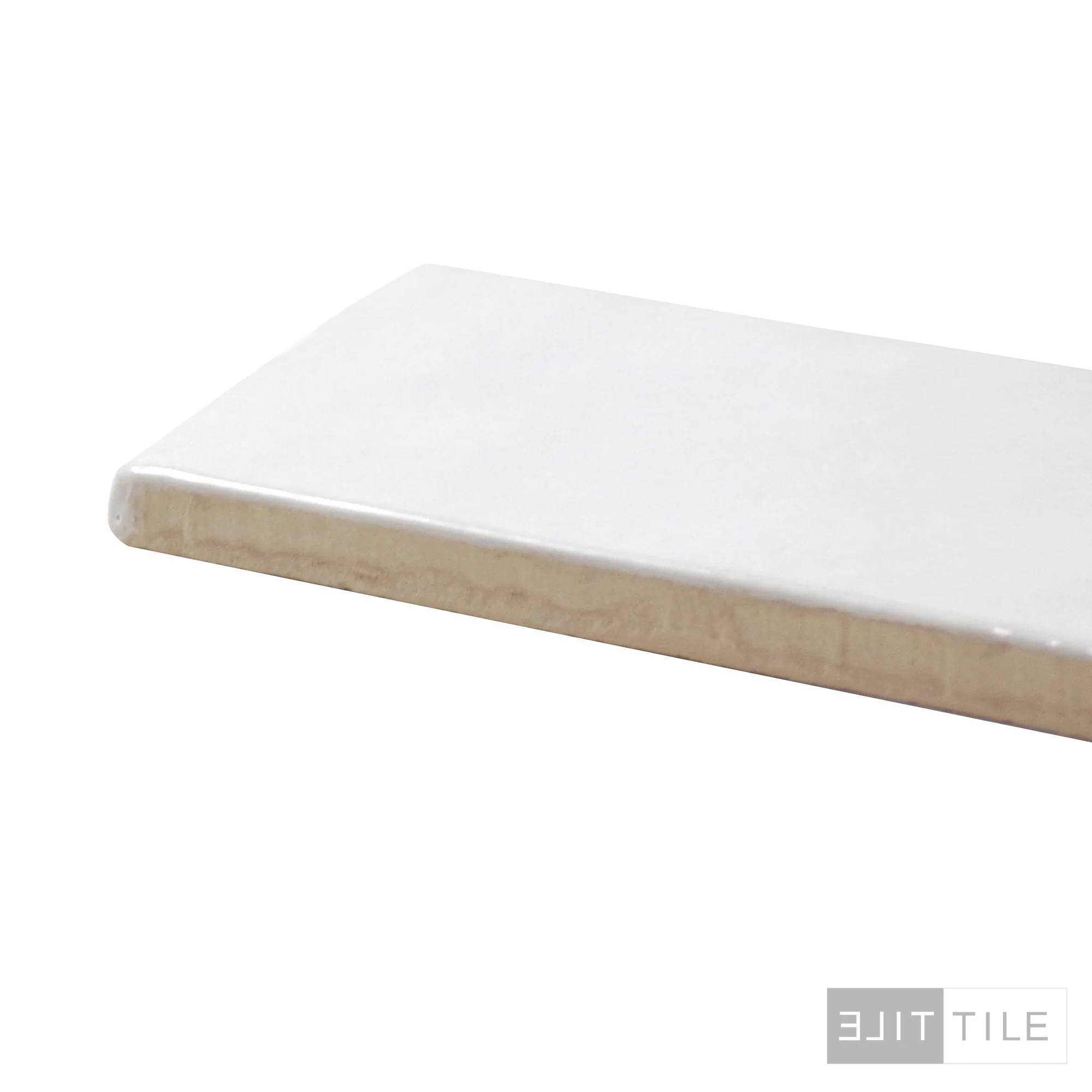 Cloe Ceramic Tile 2-1/2X8 White Glossy - Image 4
