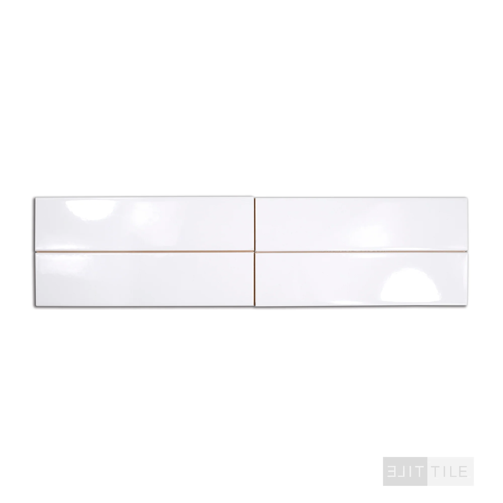 Color Collection Ceramic Tile 2X8 U081 White Ice Bright