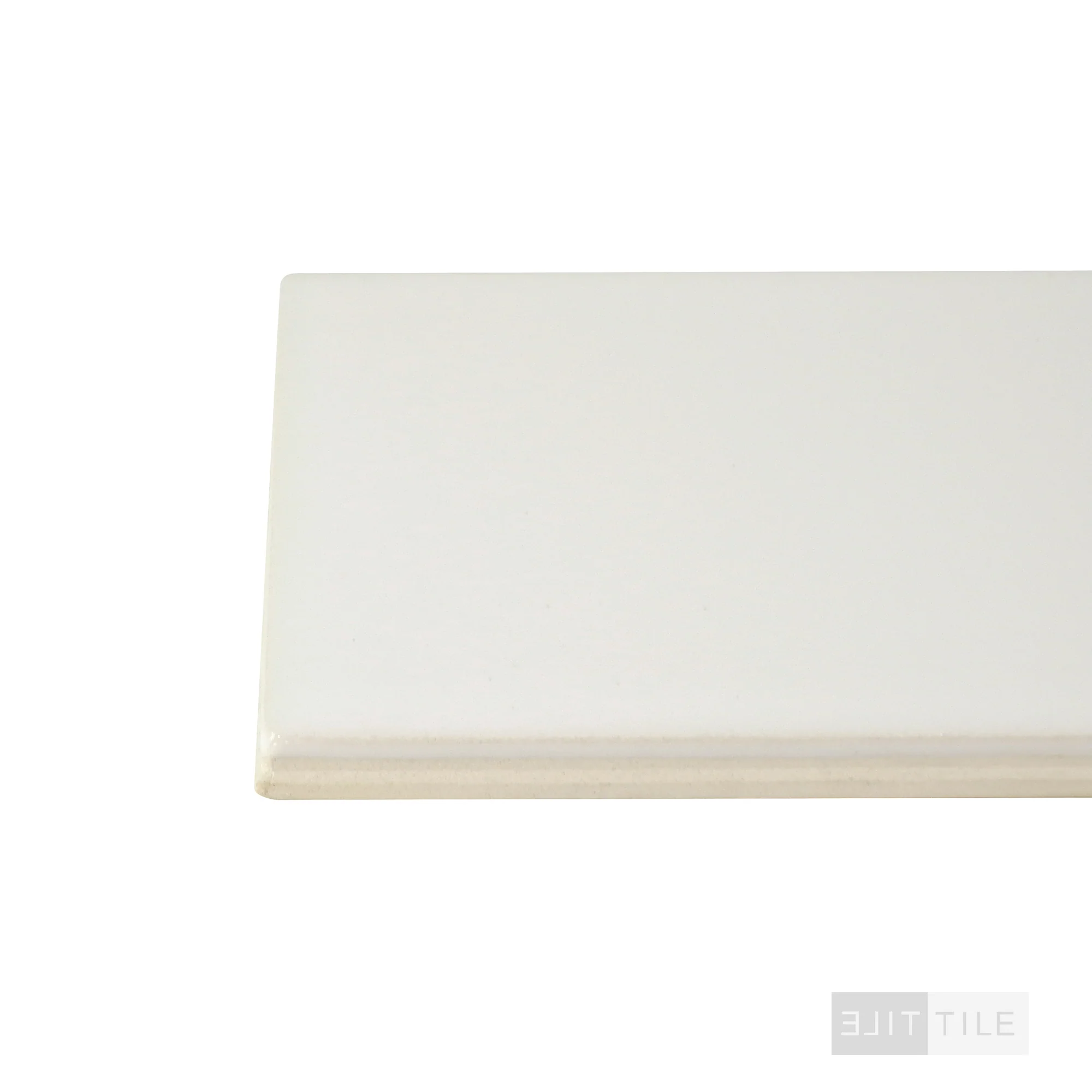 Color Wheel Classic Ceramic Bullnose 3X6 - 3 Side 0100 White - Image 3