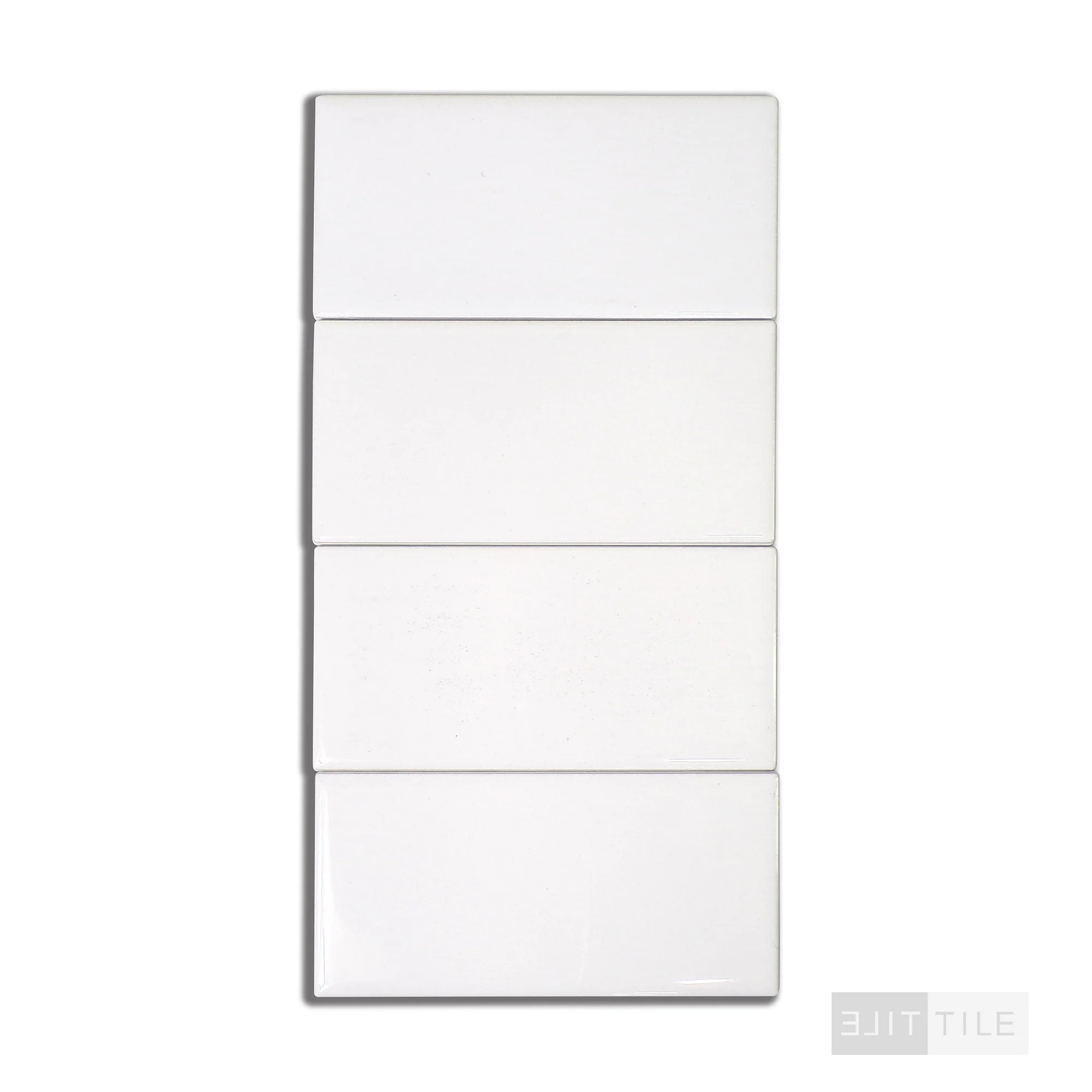 Color Wheel Classic Ceramic Tile 3X6 0100 White Glossy