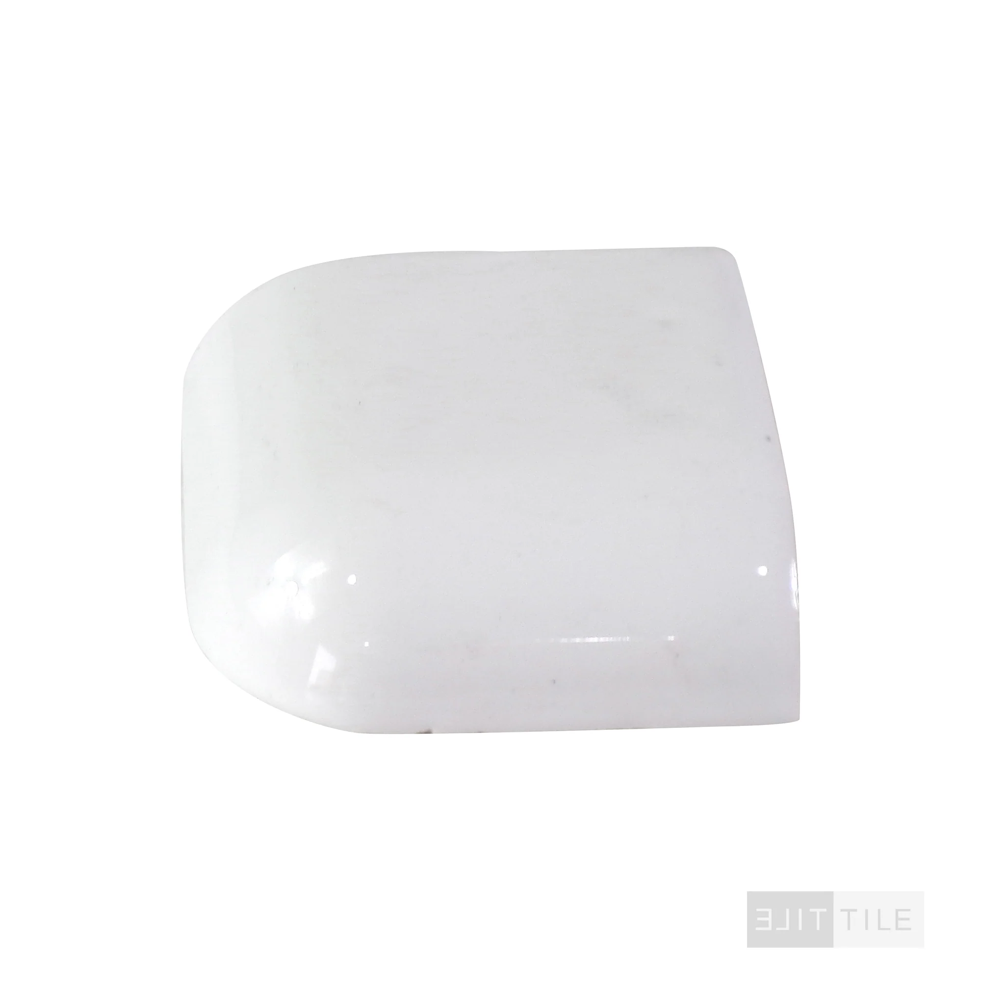 Color Wheel Classic Ceramic Right Bullnose Out Corner 2X2 0190 Arctic White - Image 3