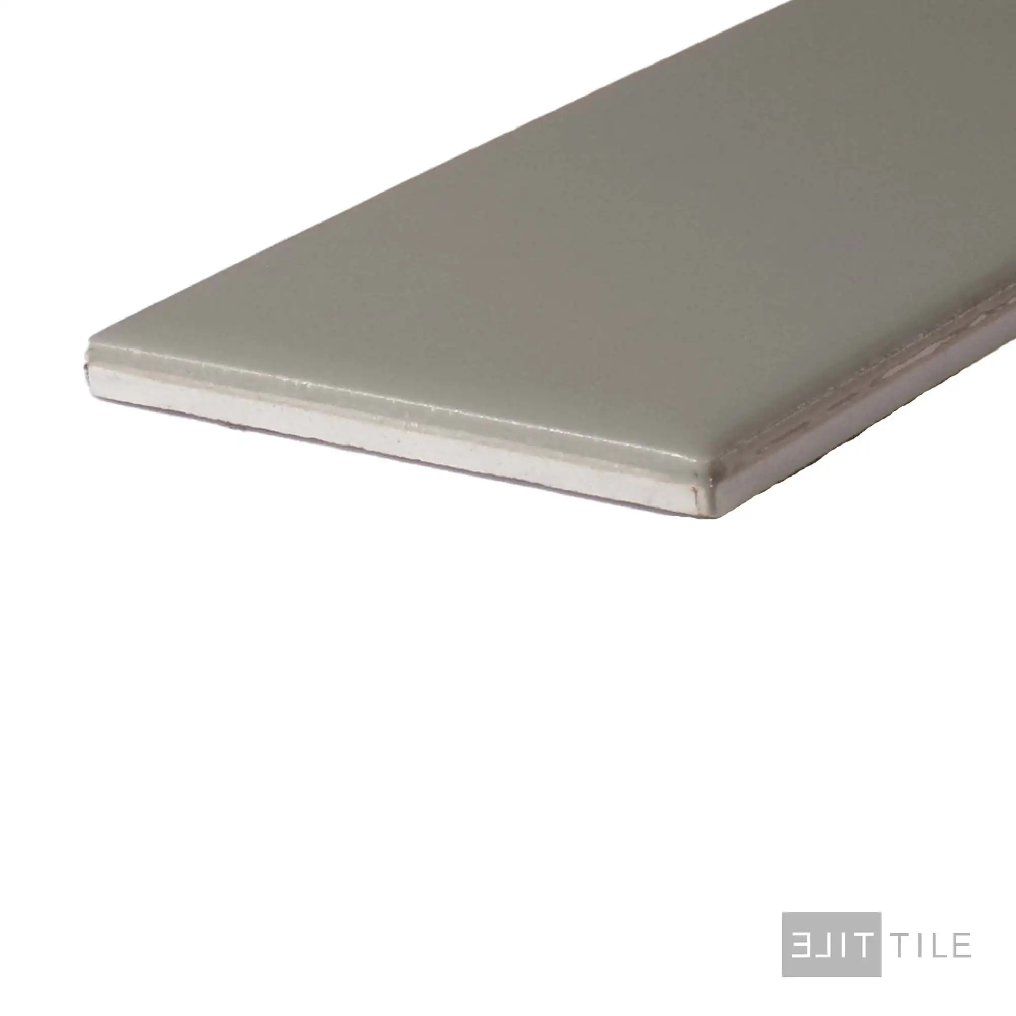 Color Wheel Ceramic Wall Tile 3X6 Architectural Gray Glossy - Image 2