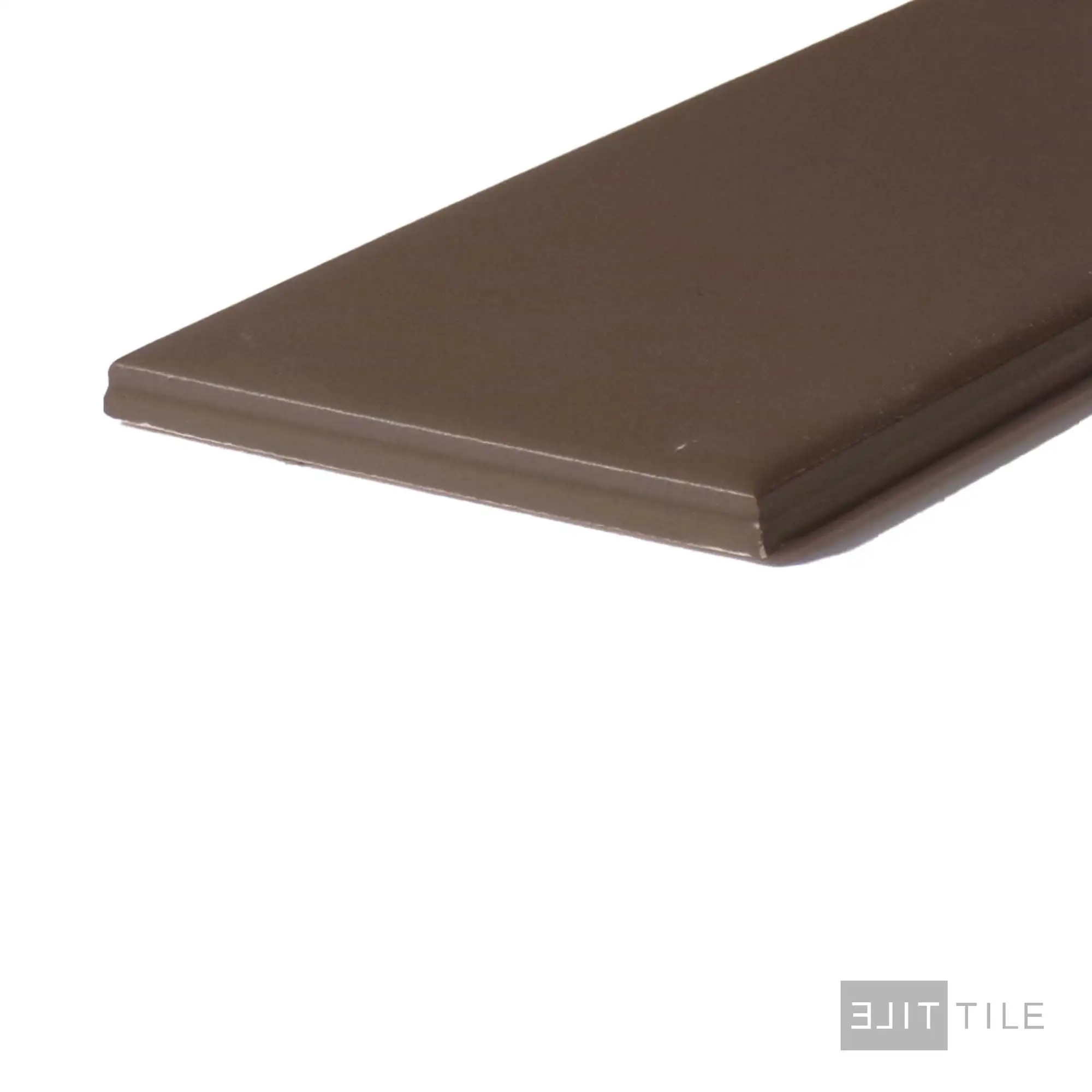 Color Wheel Ceramic Wall Tile 3X6 Artisan Brown Matte - Image 2