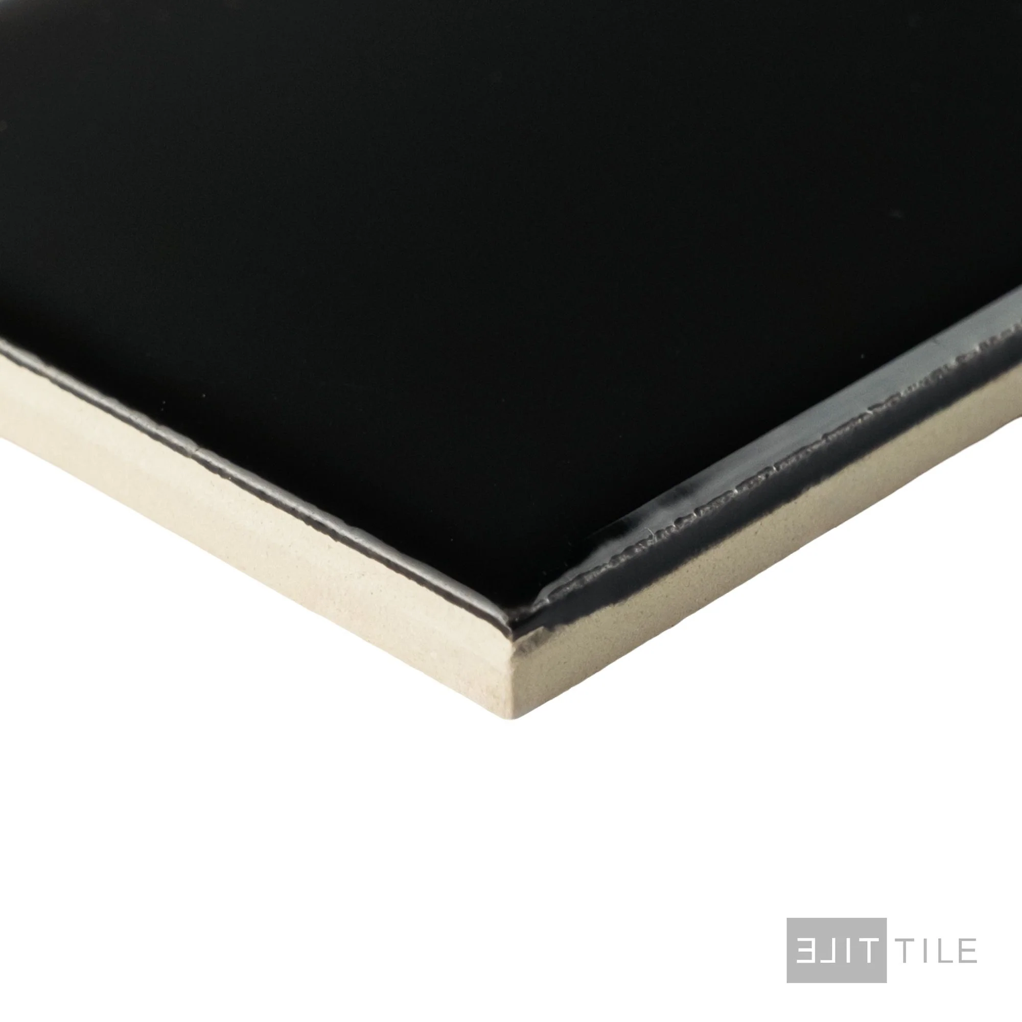 Color Wheel Ceramic Wall Tile 3X6 Black Glossy - Image 3