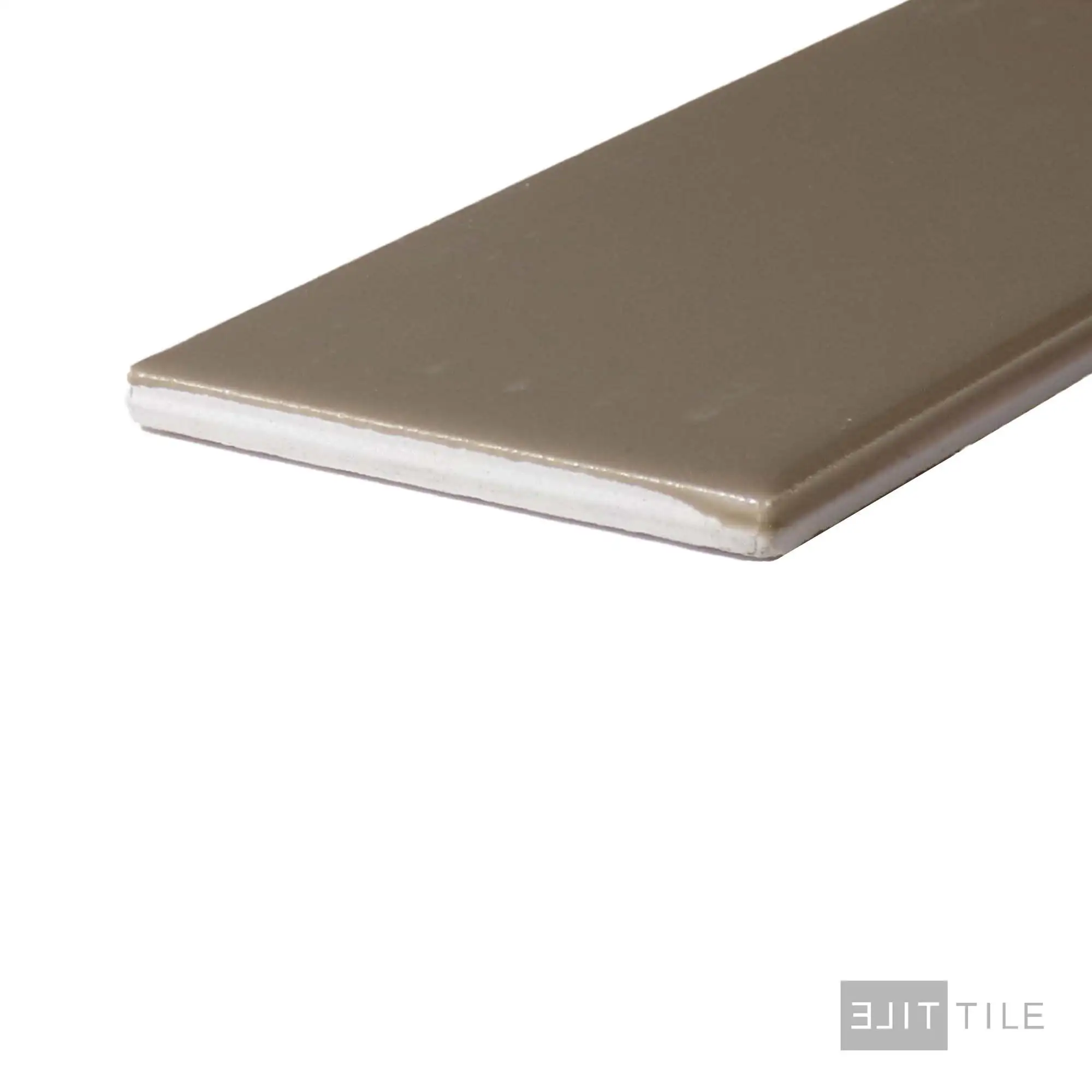 Color Wheel Ceramic Wall Tile 3X6 Elemental Tan Glossy - Image 2