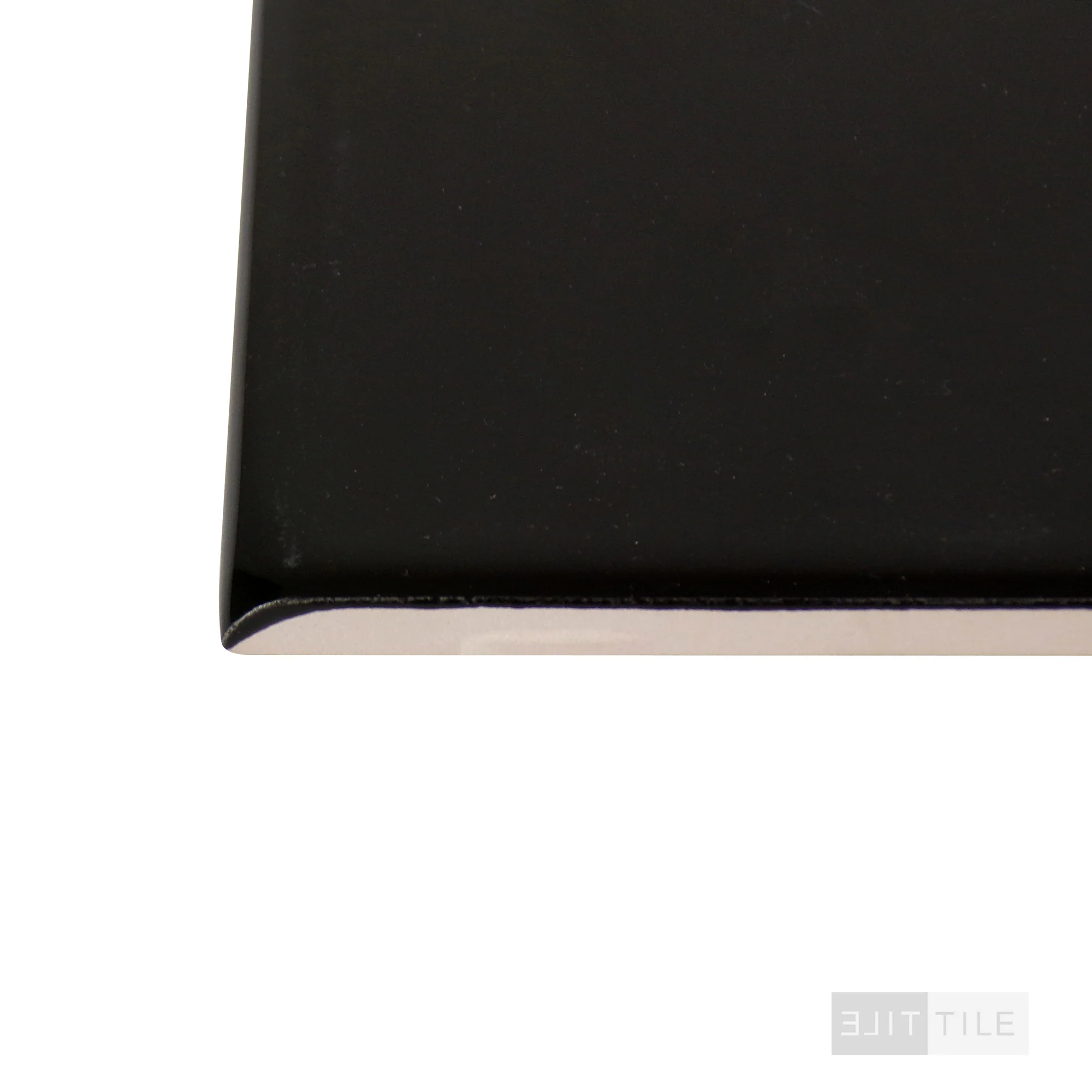 Color Wheel Classic Ceramic Bullnose 4-1/4X4-1/4 K111 Black - Image 3