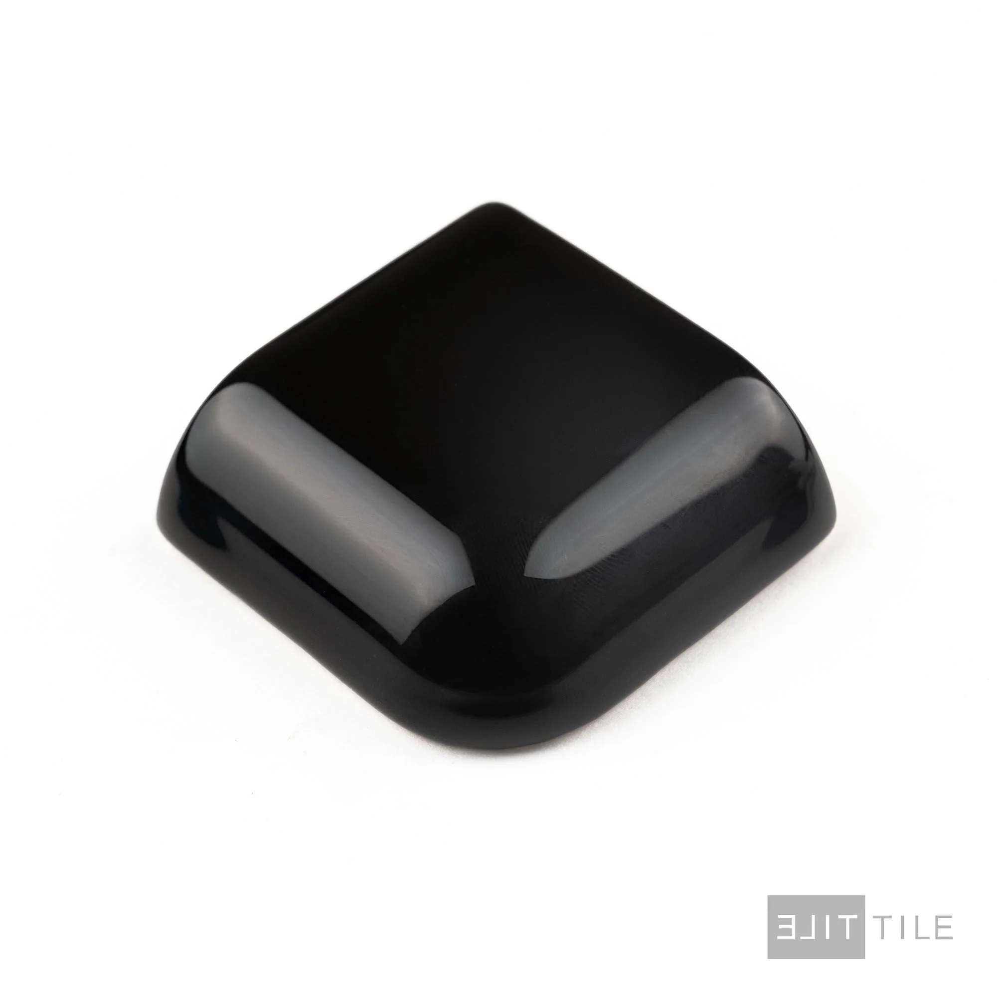Color Wheel Classic Ceramic Radius Bullnose Corner 2X2 K111 Black Glossy - Image 2