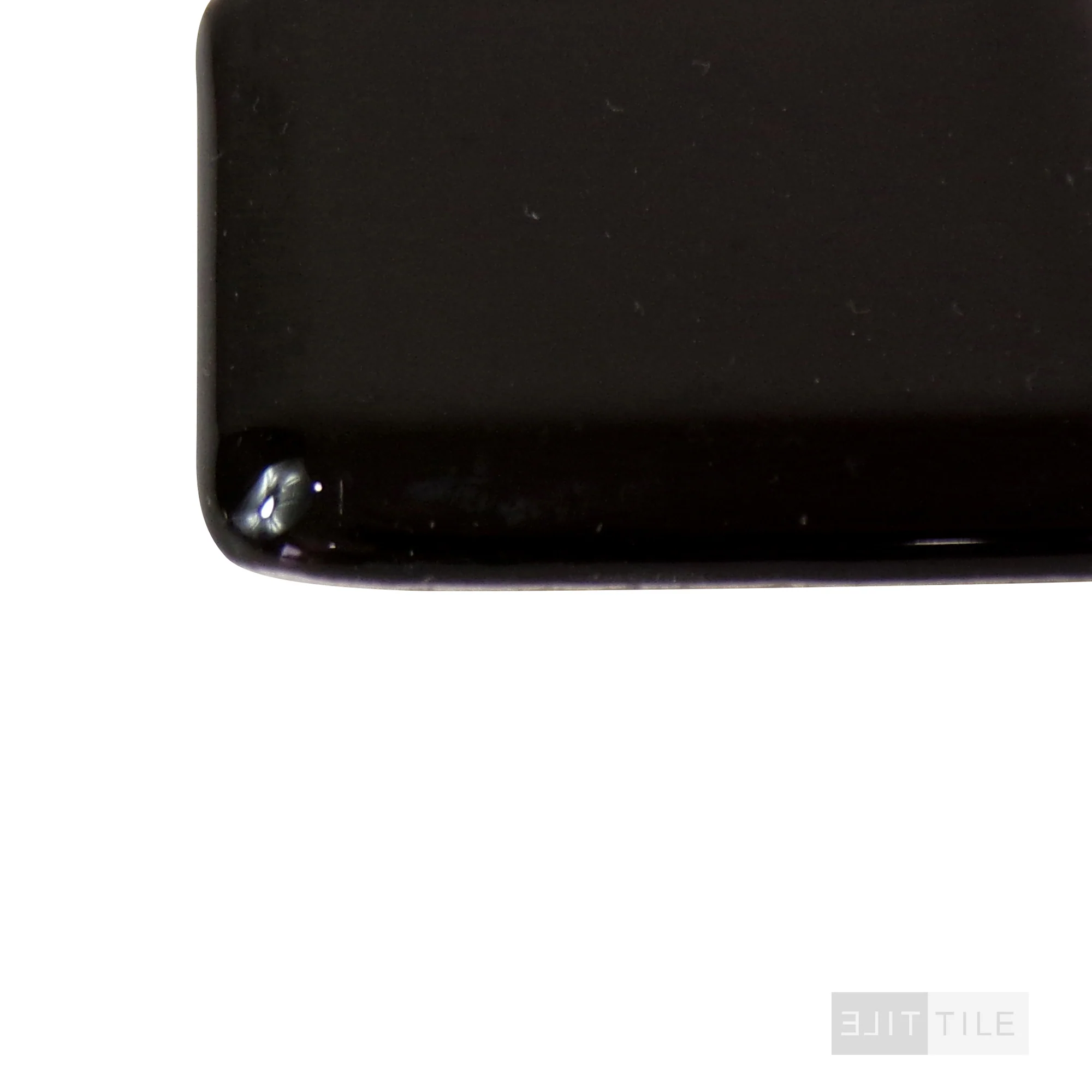 Color Wheel Classic Ceramic Bullnose Corner 2X2 K111 Black Glossy - Image 3