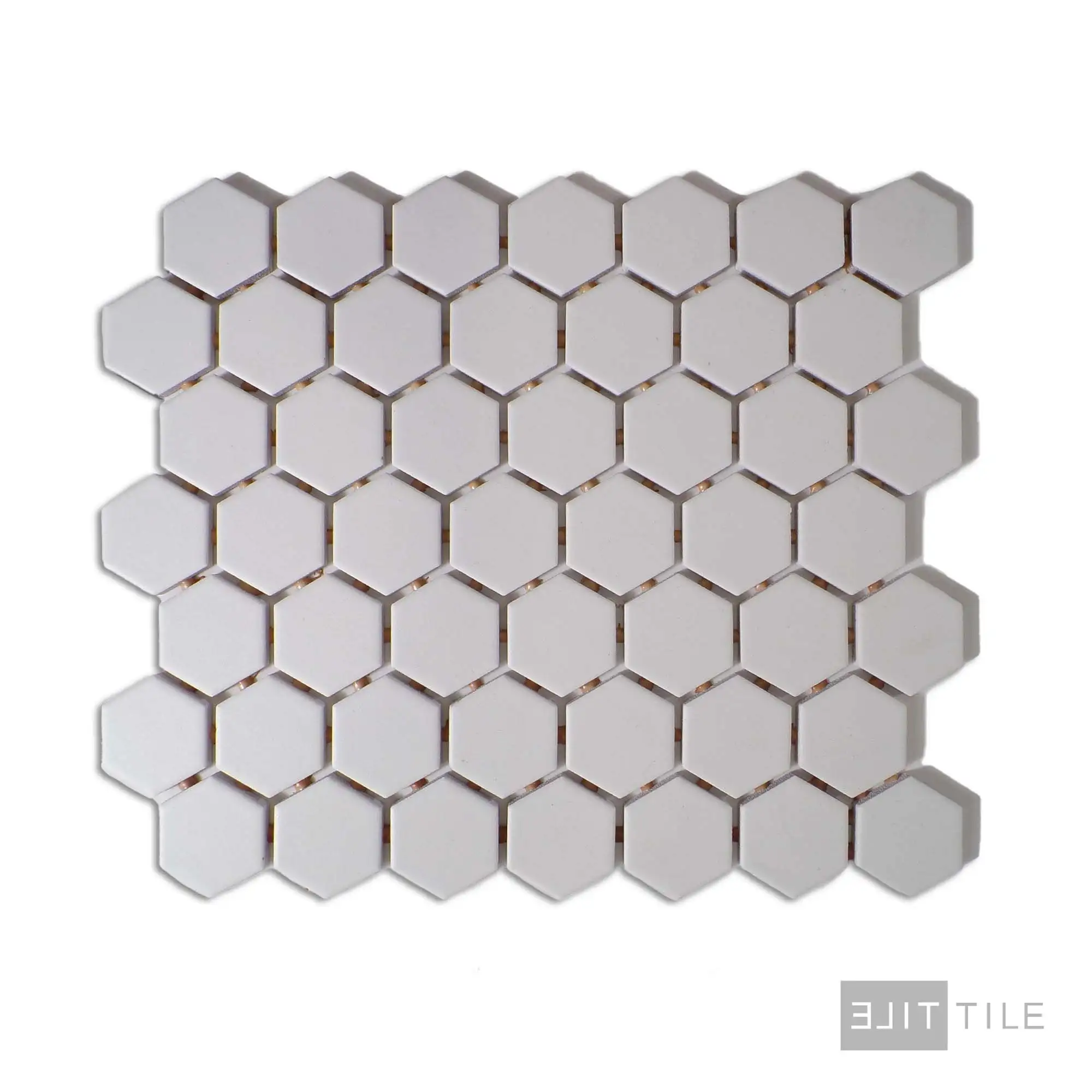 Color Wheel 1.5" Ceramic Mosaic 12X14 Arctic White Matte