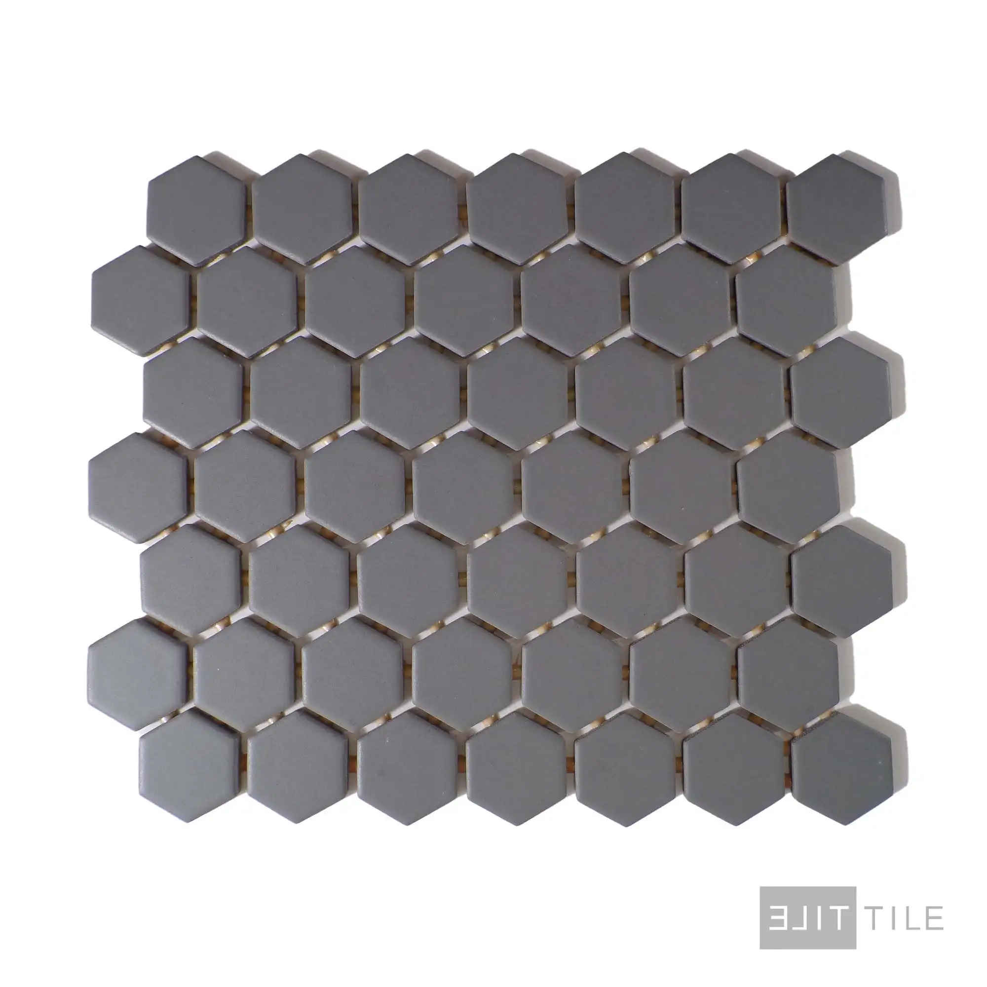 Color Wheel 1.5" Ceramic Mosaic 12X14 Suede Gray Matte