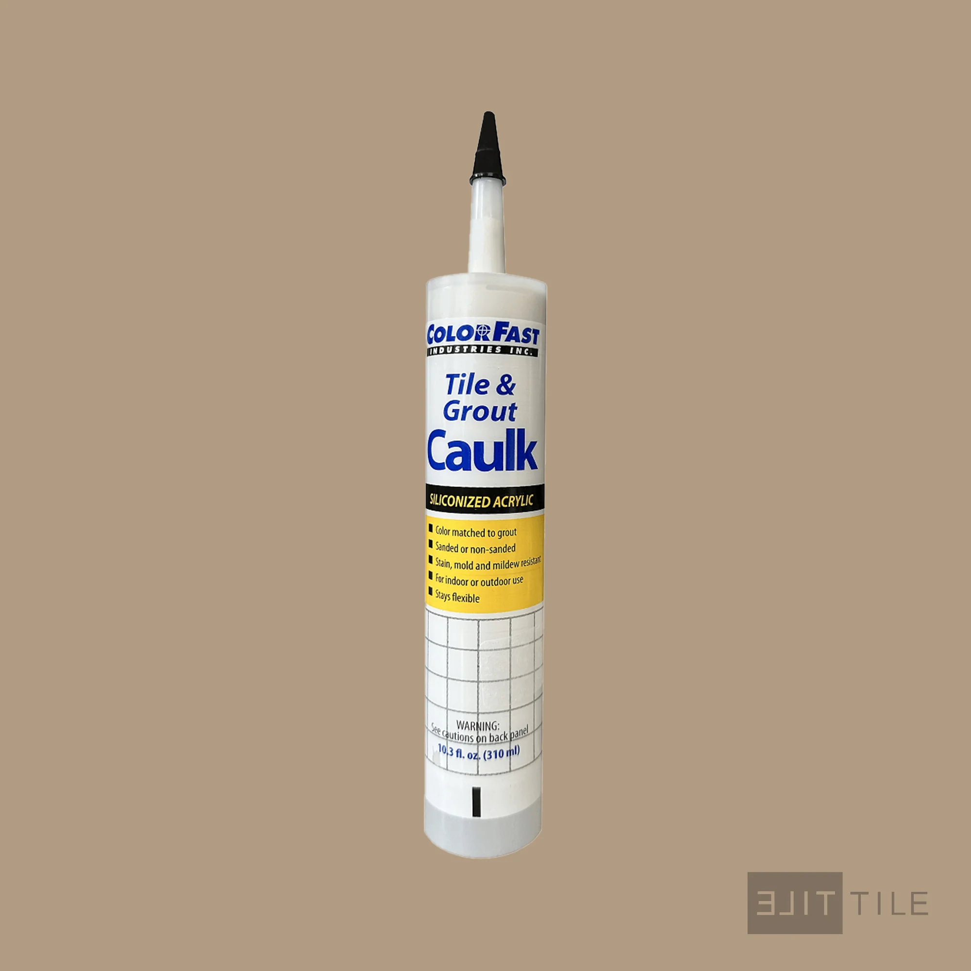 ColorFast Caulk 10.3 Oz 180 Sandstone Non Sanded