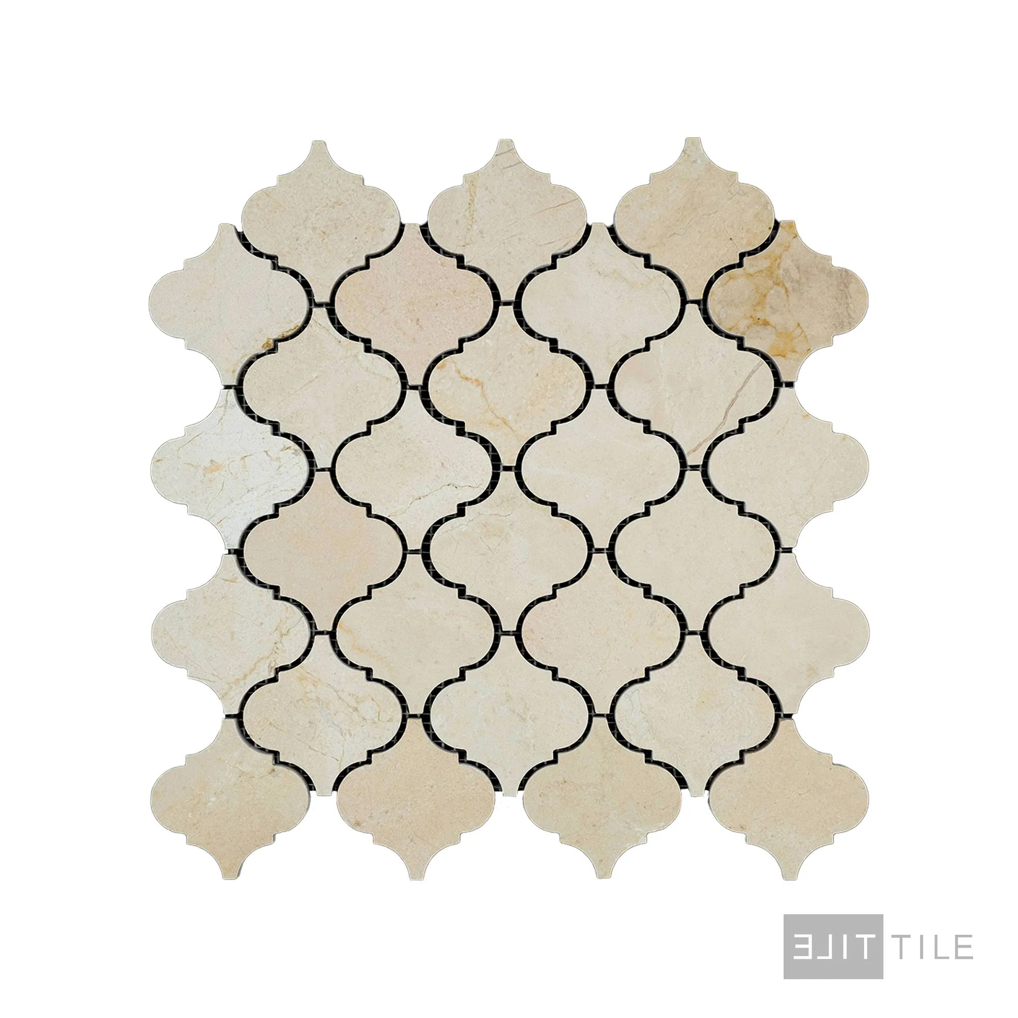 Crema Marfil Marble 3" Lantern Honed Mosaic - Image 2