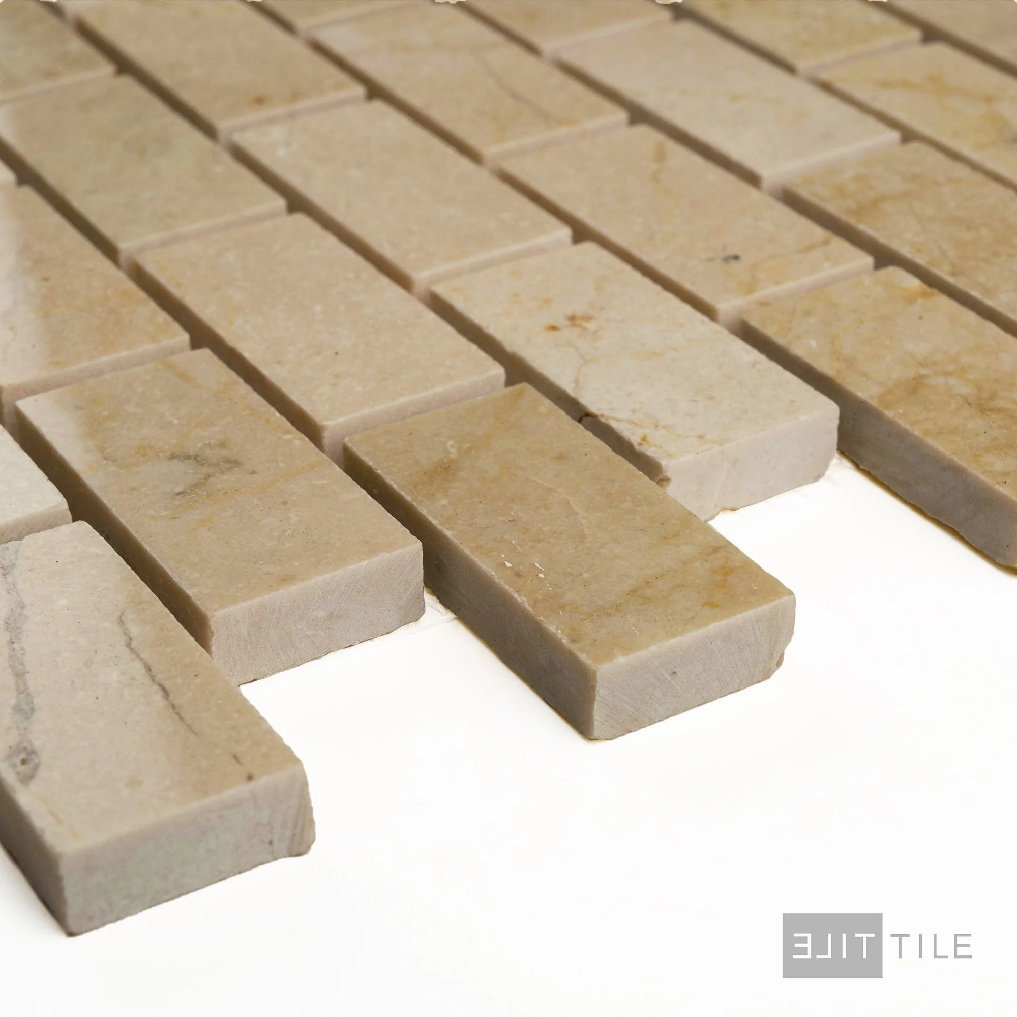 Crema Marfil Marble 1X2 Brick Polished Mosaic - Image 3