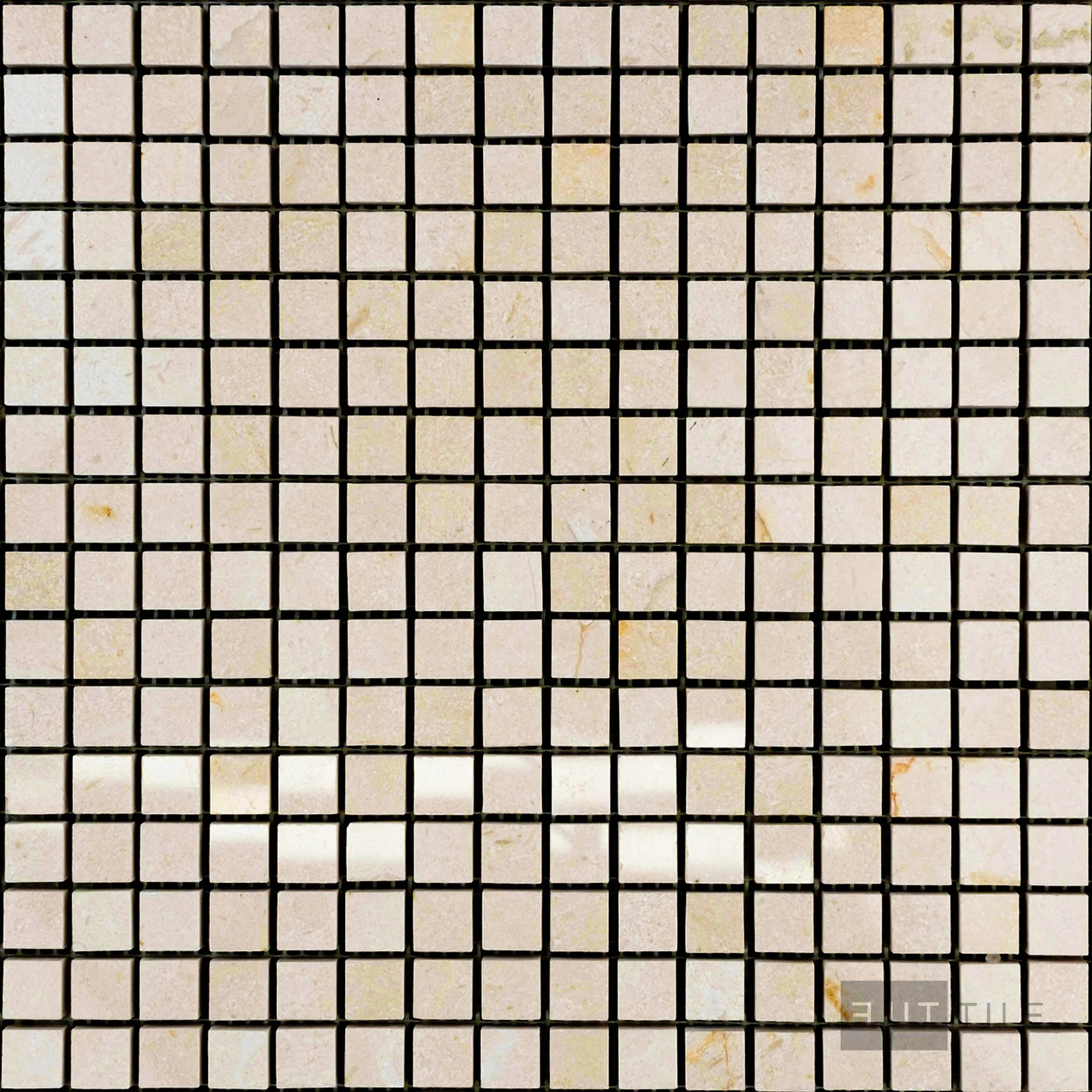Crema Marfil Marble 5/8" Square Polished Mosaic