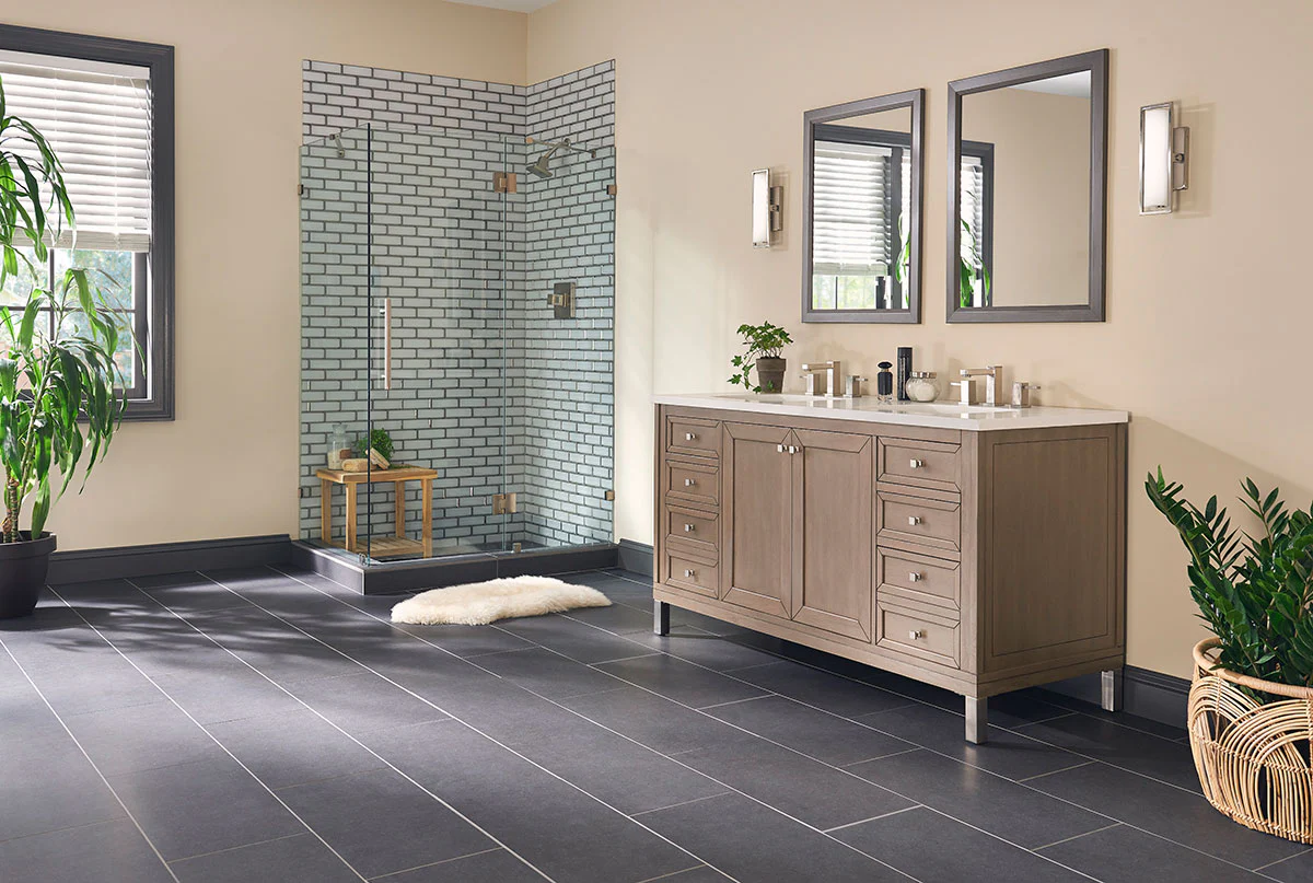 Dimensions Porcelain Field Tile 24X48 Graphite Matte - Image 2