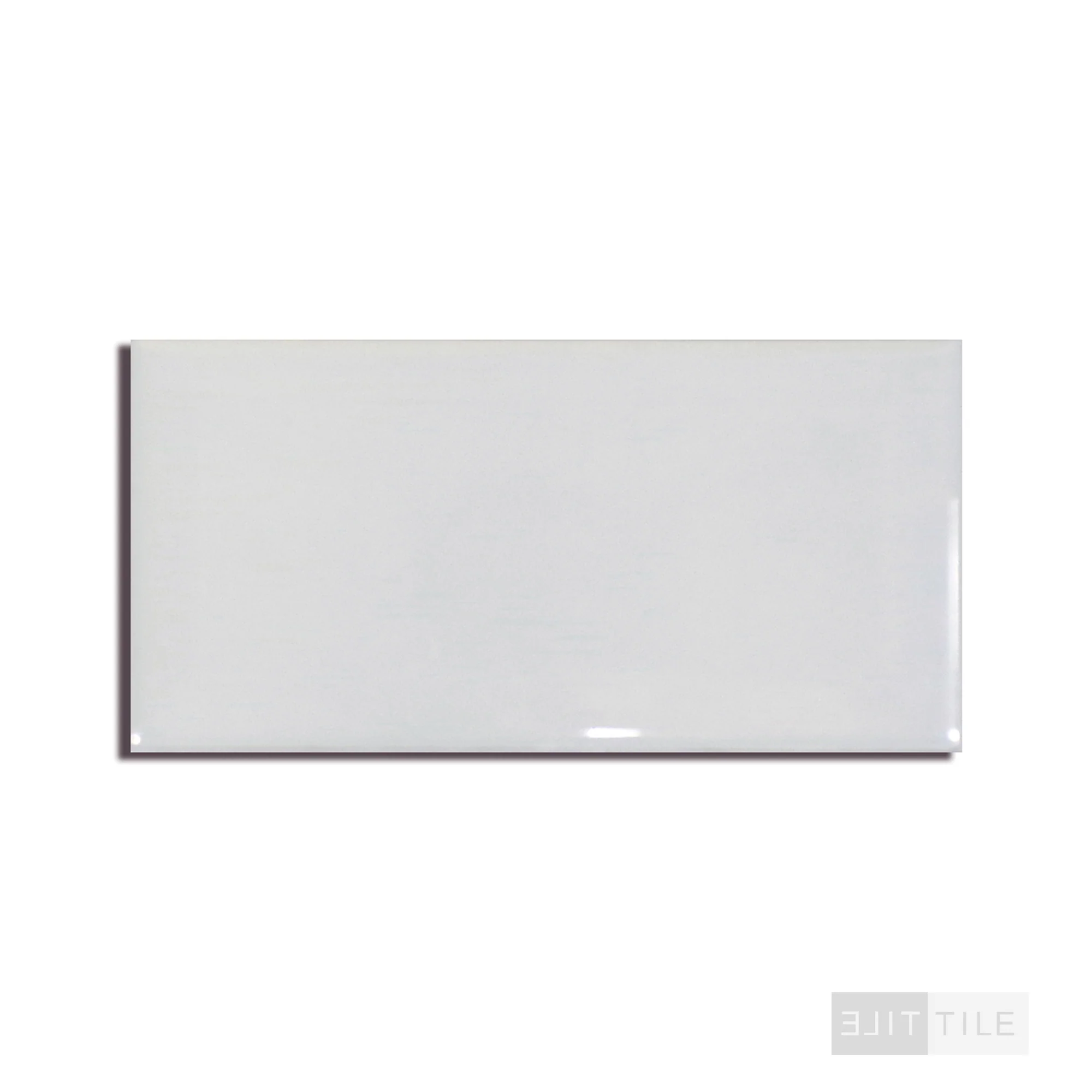 Domino Beveled Porcelain Subway Tile 3X6 Gray Glossy - Image 3