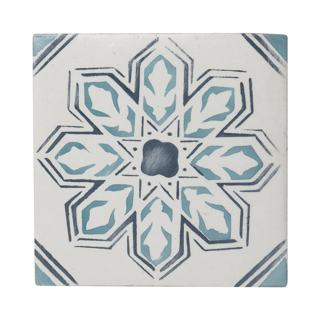 Duquesa Lisbon Deco 4-5/8X4-5/8 Acqua Matte - Image 2