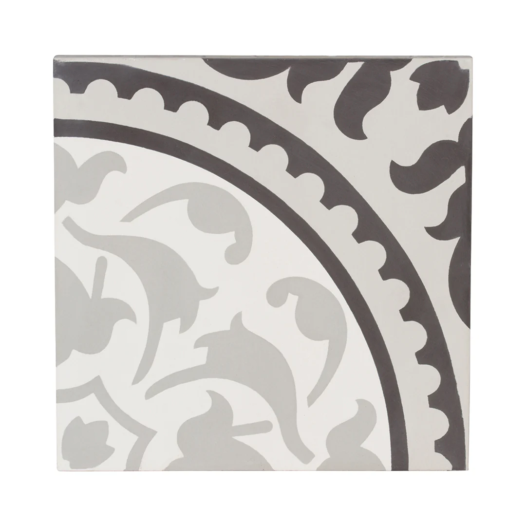 Duquesa Alba Deco 8X8 Blanc Noir Matte - Image 2