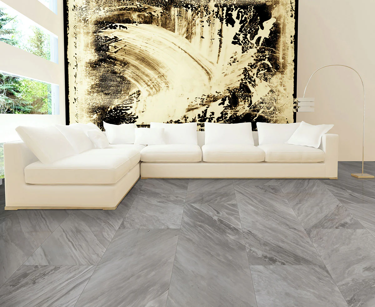 Eden Porcelain Field Tile 24X48 Bardiglio Matte - Image 2