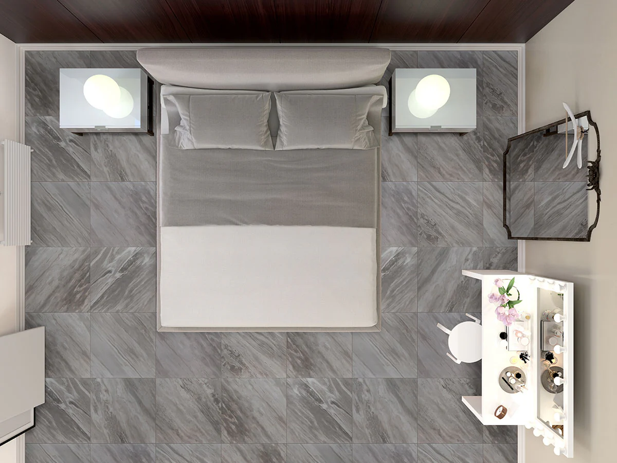 Eden Porcelain Field Tile 24X24 Bardiglio Polished - Image 2