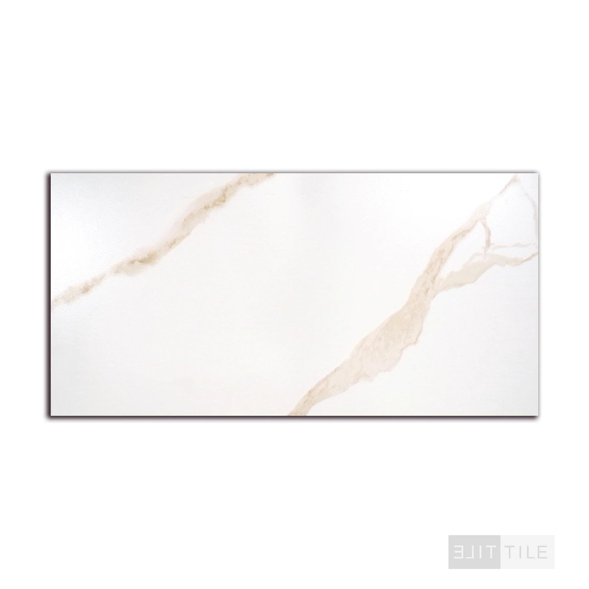 Eden Porcelain Field Tile 12X24 Calacatta Matte - Image 3