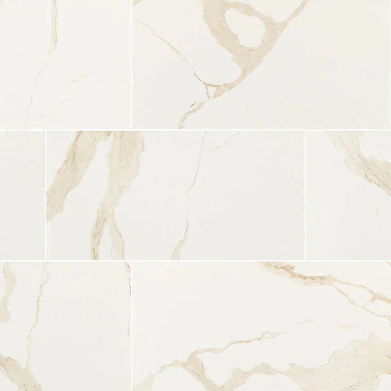 Eden Porcelain Field Tile 12X24 Calacatta Polished
