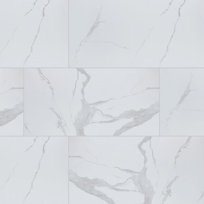 Eden Porcelain Field Tile 24X48 Statuary Polished