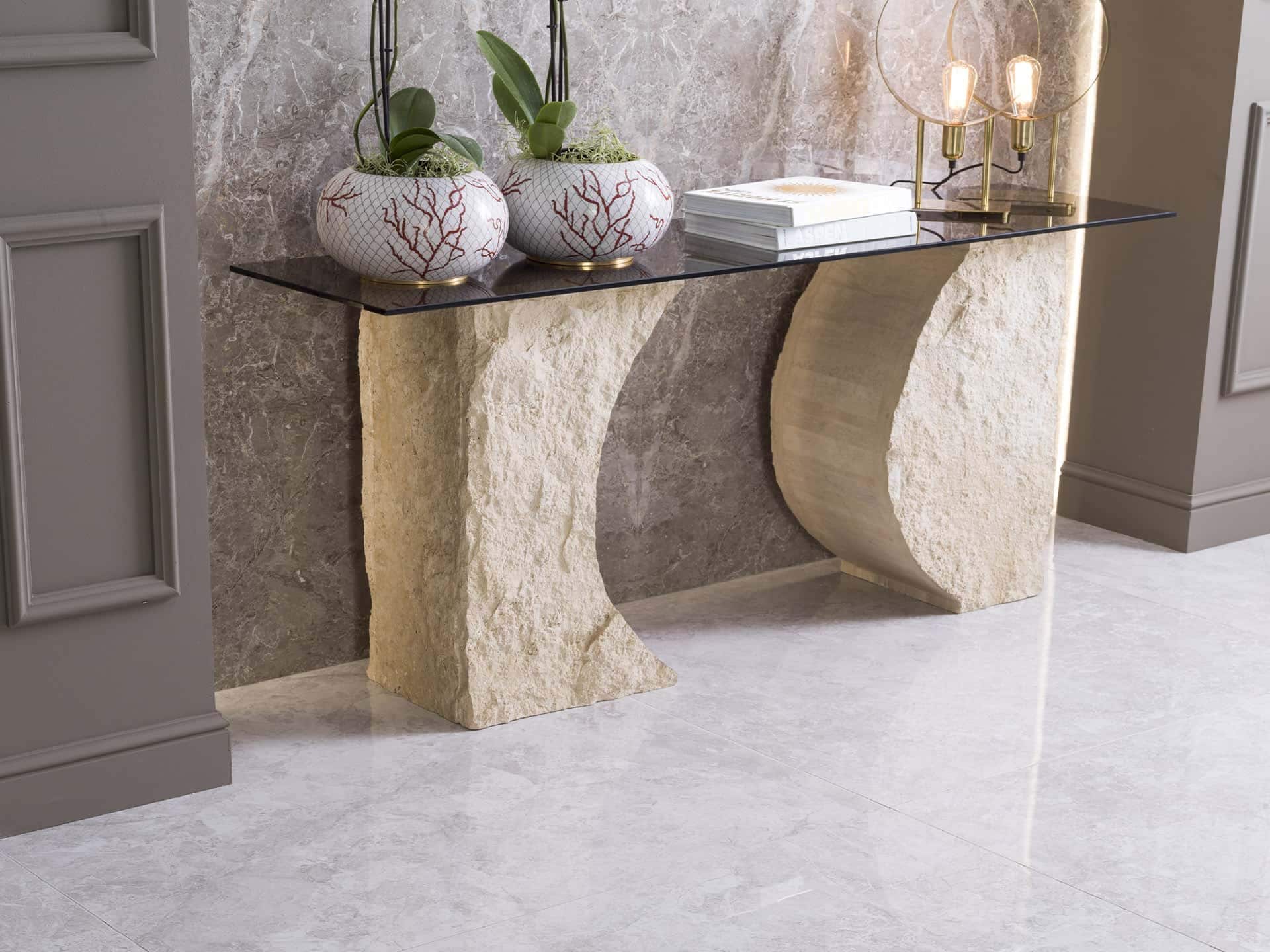 Elegant Polished 47X47 Bone - Image 2