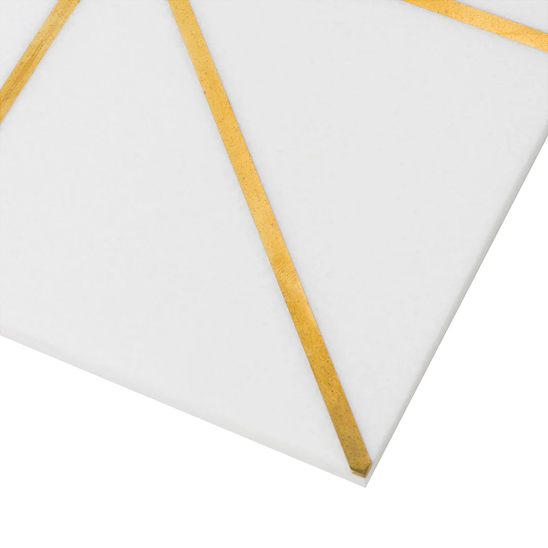 Ellington Carlyle Deco 12X12 Cotton/Brass Honed - Image 4