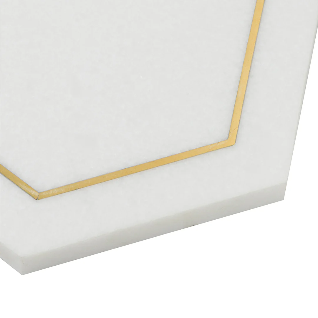 Ellington Savoy Deco 5-1/4X4-1/2 Cotton/Brass Honed - Image 3