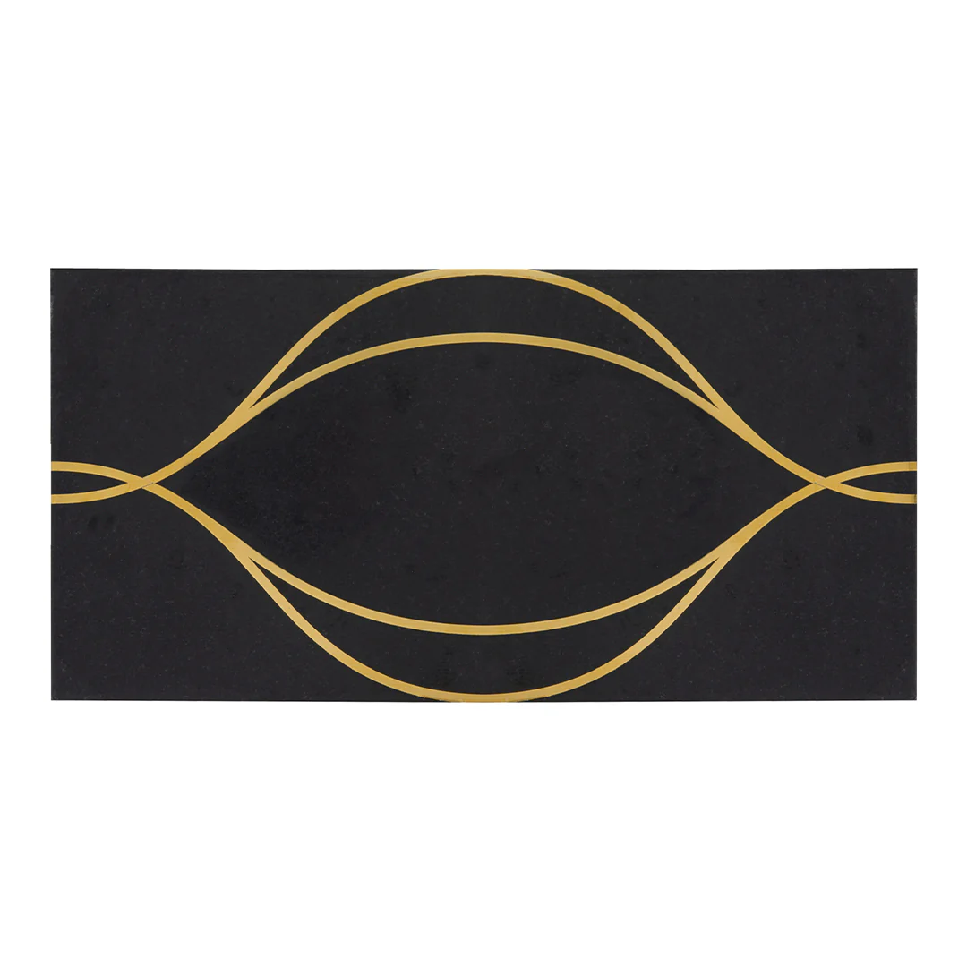 Ellington Swing Deco 6X12 Ebony/Brass Polished - Image 3