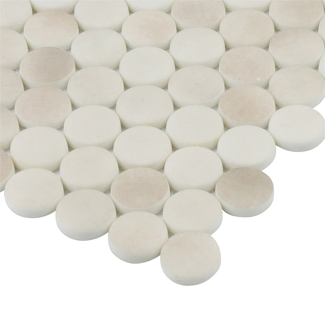 Emersyn Lane Circle Mosaic 12X12 Fawn Fibre Matte - Image 4