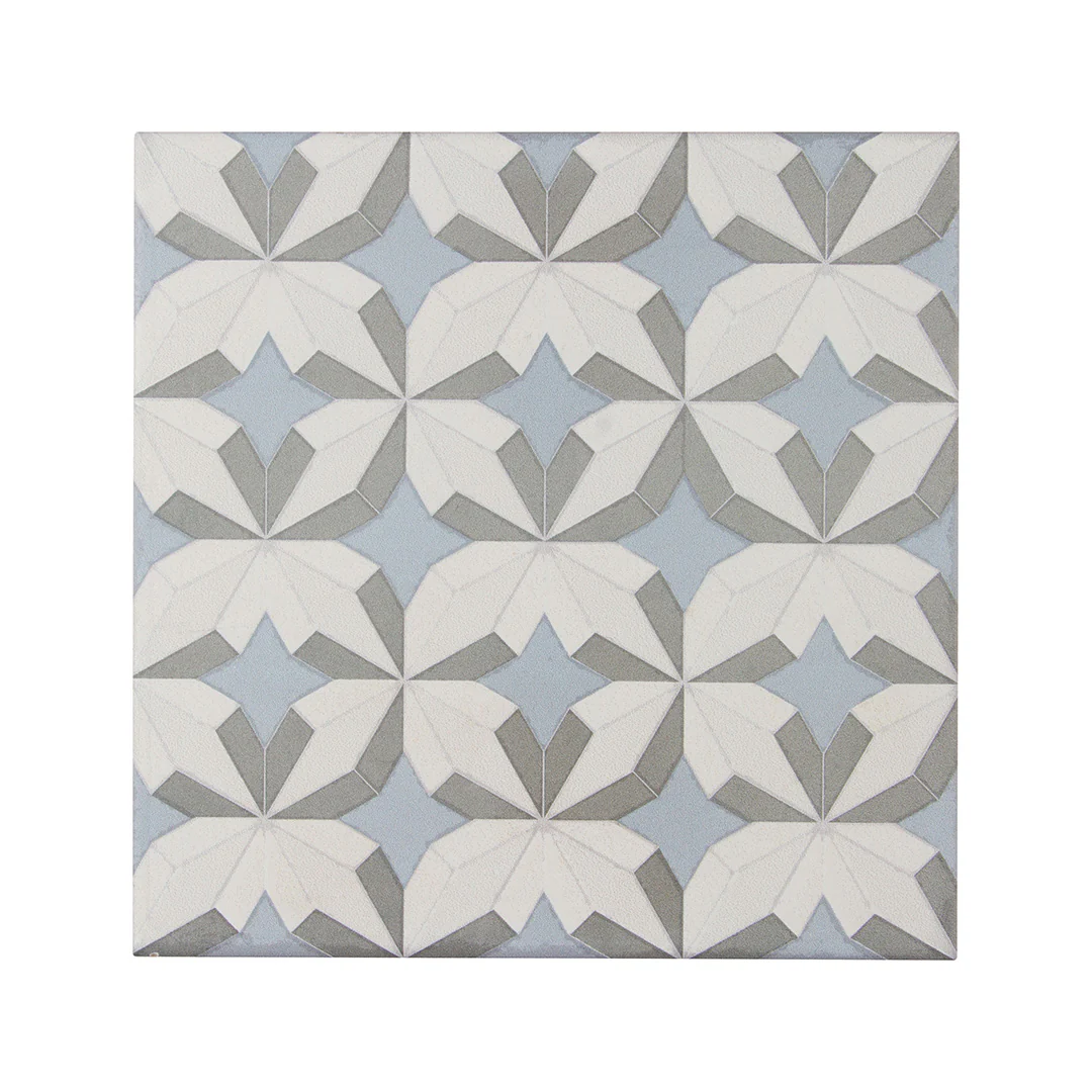 Encaustic Echoes Flourish 8X8 Lapis Matte - Image 3