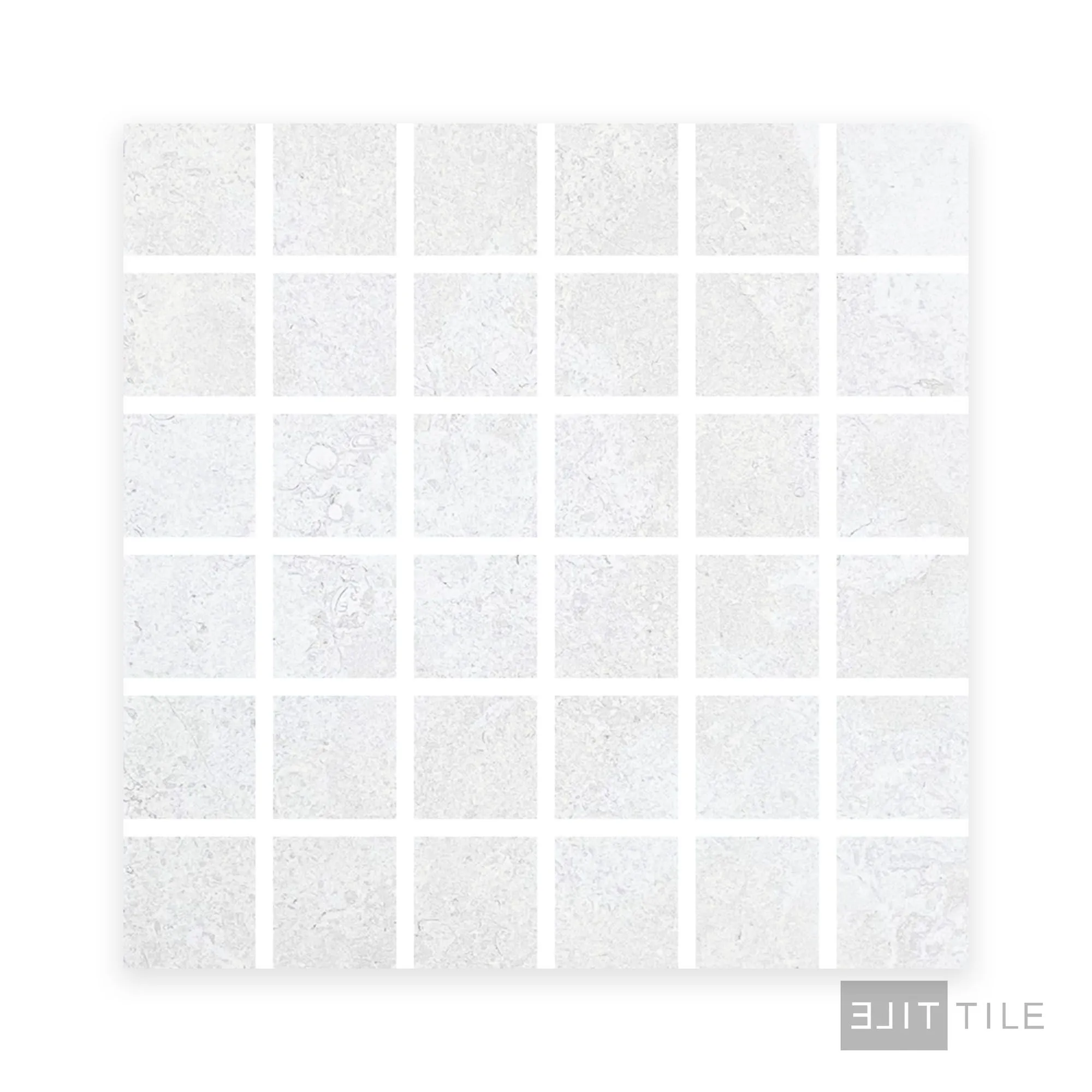 Epika 2X2 Square Porcelain Mosaic 12X12 Ivory Matte - Image 3