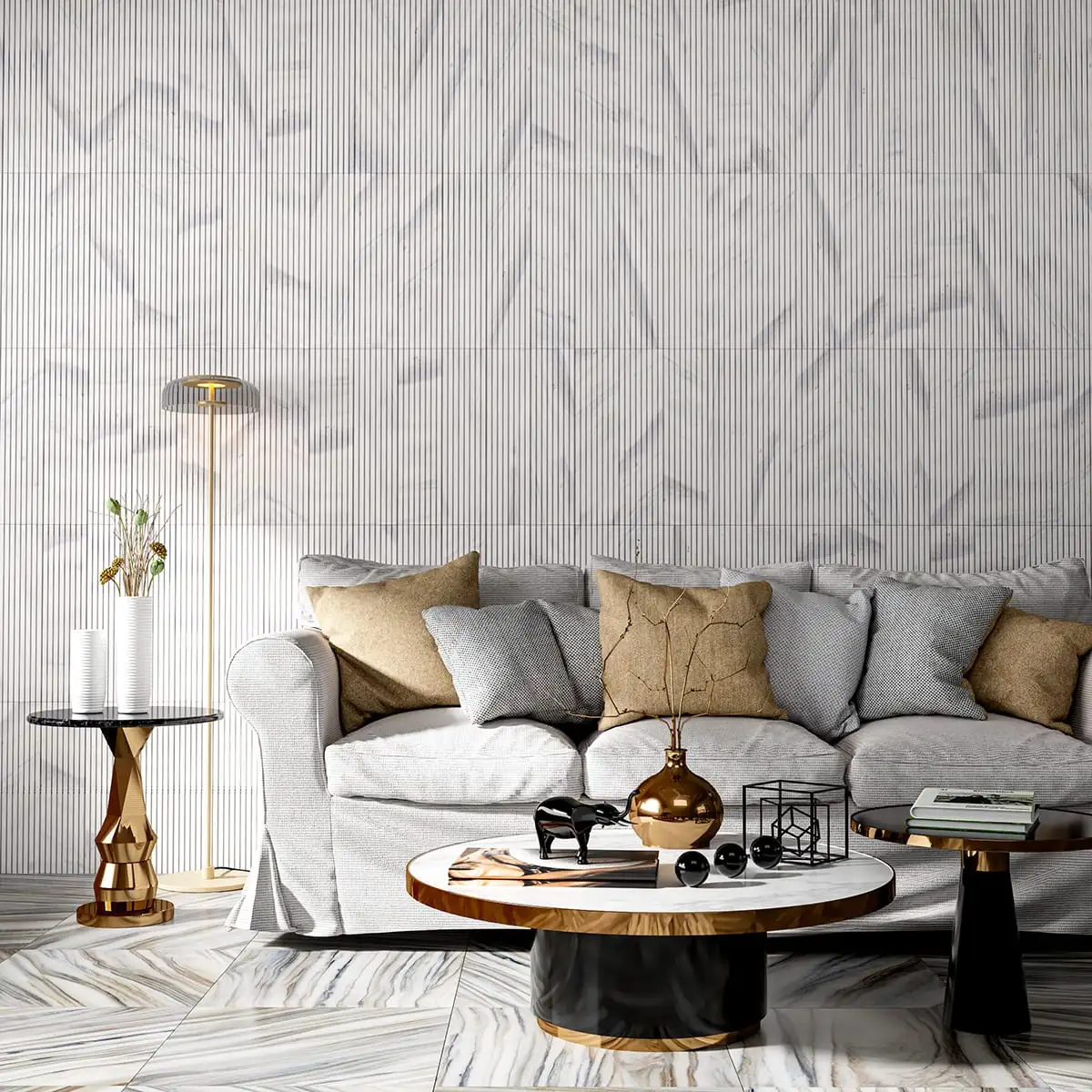 Ethan Wall Panel 6X24 Skyline Leather - Image 2
