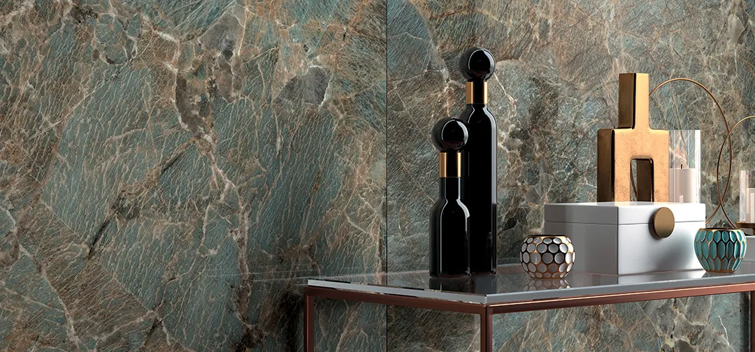 Exotic Stone Cosmopolitan Porcelain Large Format Field Tile 24X48 Amazzonite Polished - Image 2