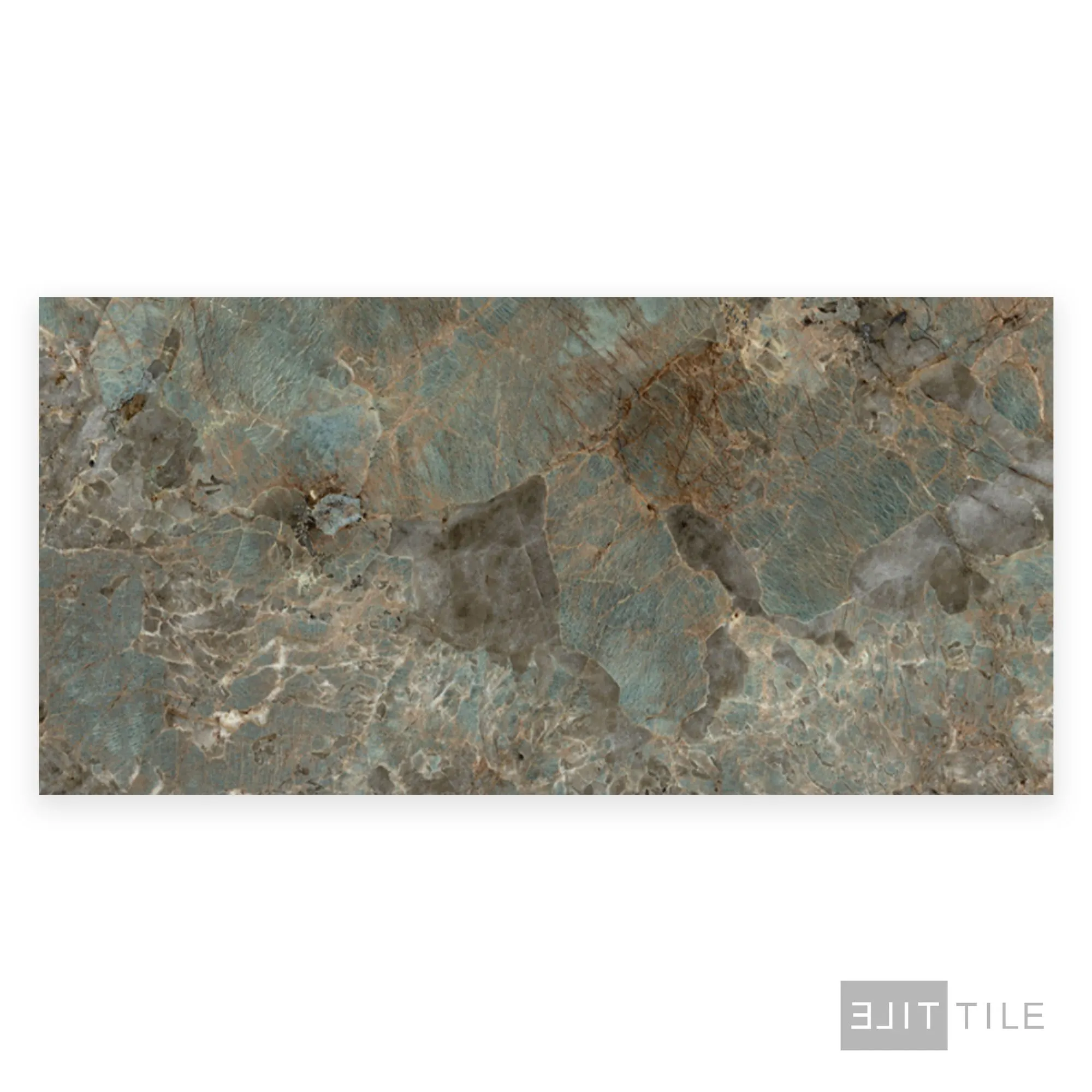 Exotic Stone Cosmopolitan Porcelain Large Format Field Tile 24X48 Amazzonite Polished - Image 3