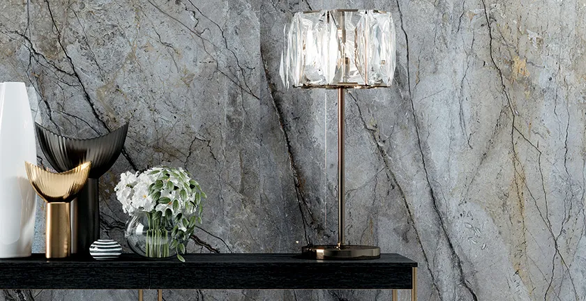 Exotic Stone Cosmopolitan Porcelain Large Format Field Tile 24X48 Mystic Grey Polished - Image 2