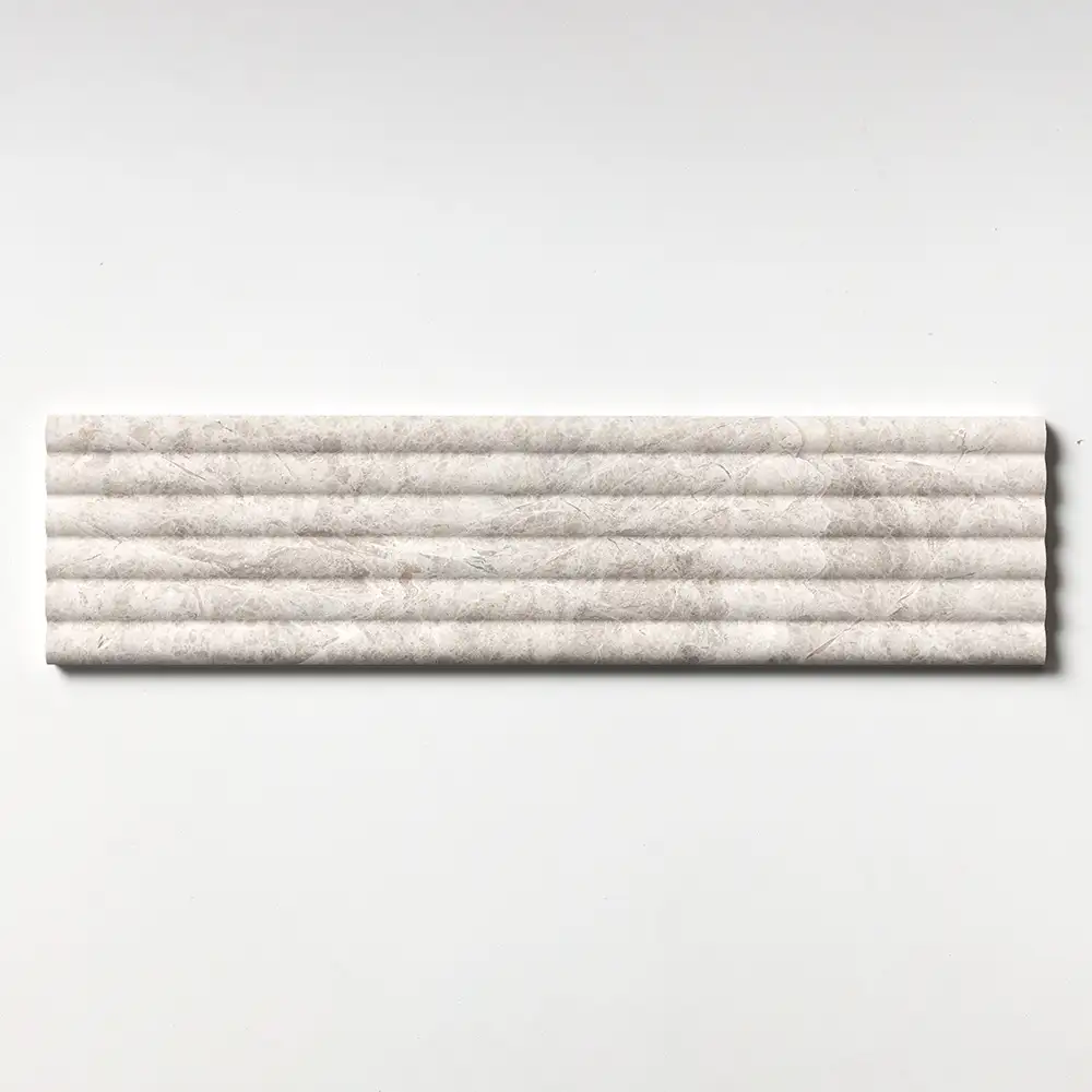 Fluted Tile 6X24 Silver Shadow Honed - Image 3