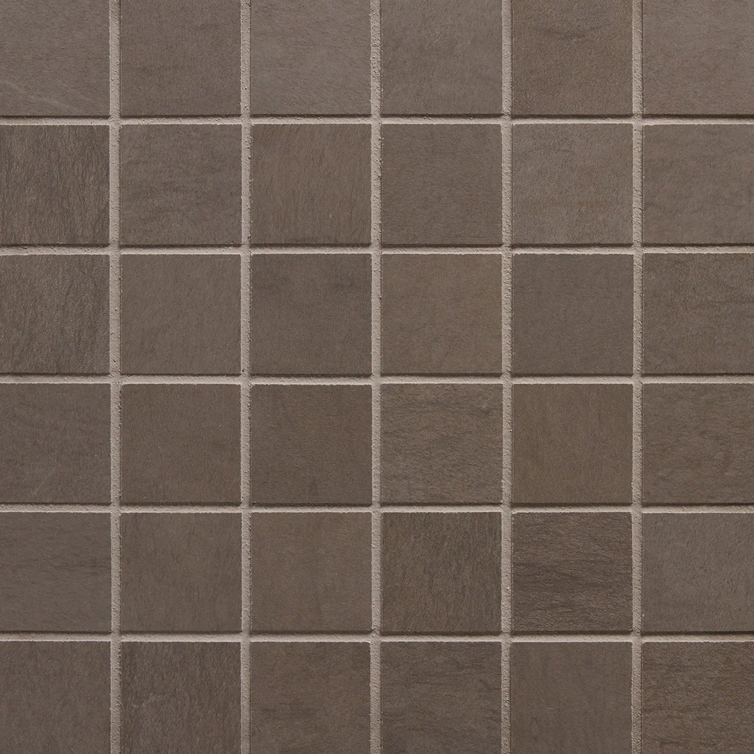 Foussana Square Mosaic 2X2 Grey Brushed