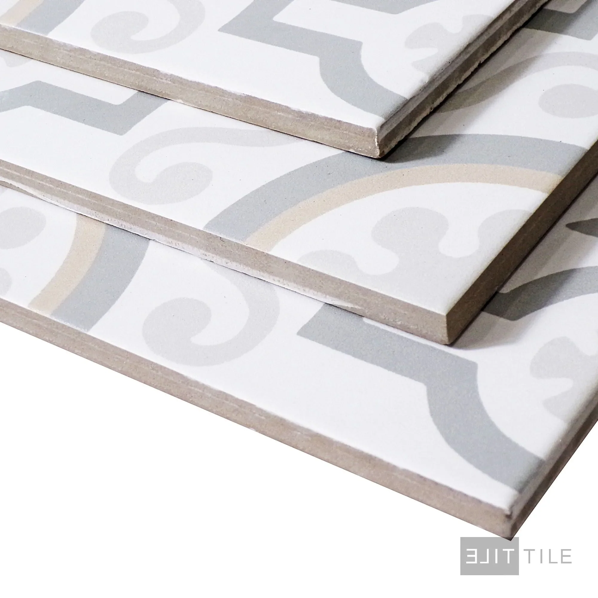 Frame 15 Porcelain Decorative Field Tile 6X6 Kali Chic Matte - Image 4