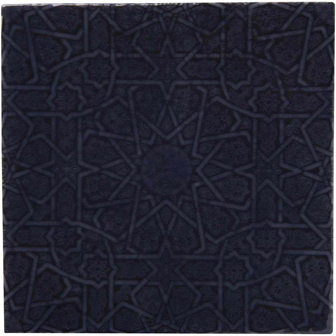 Gallerie Zlg Yassina Square 5X5 Indigo Glazed - Image 2