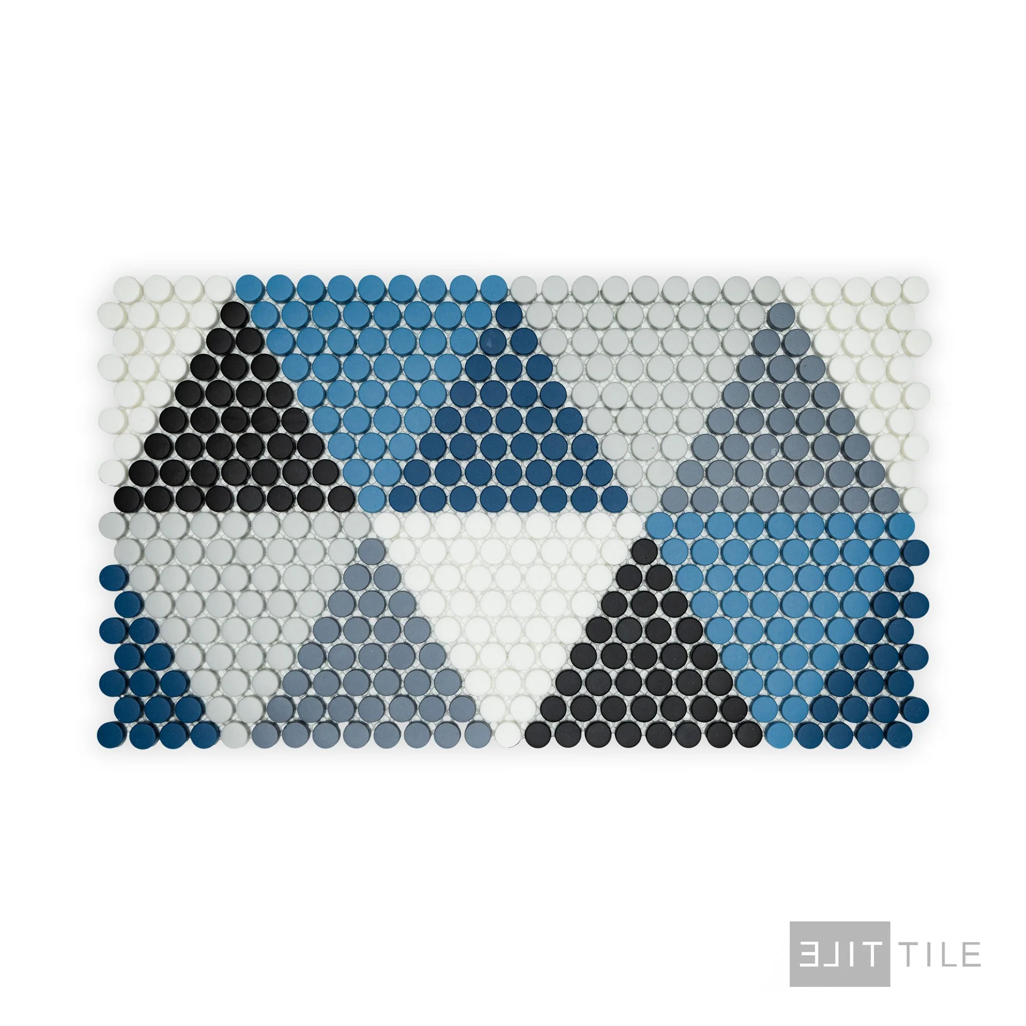 Geometro Hygee Glow 1/2" Round Matte Recycled Glass Mosaic - Image 3