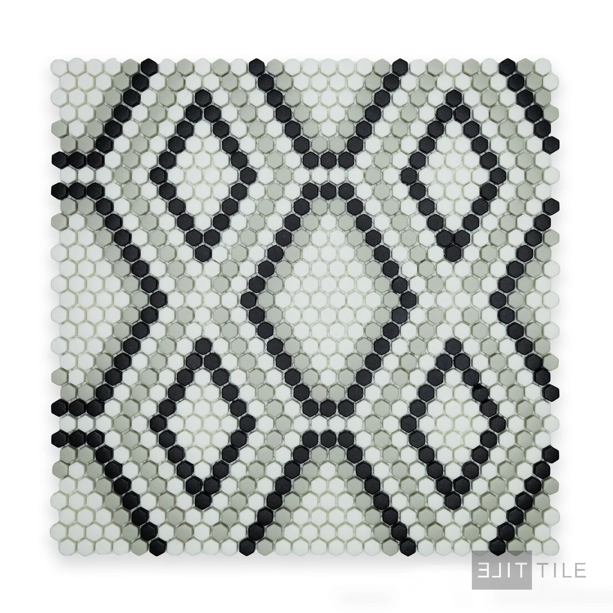 Geometro Python Draco Matte Recycled Glass Mosaic - Image 3