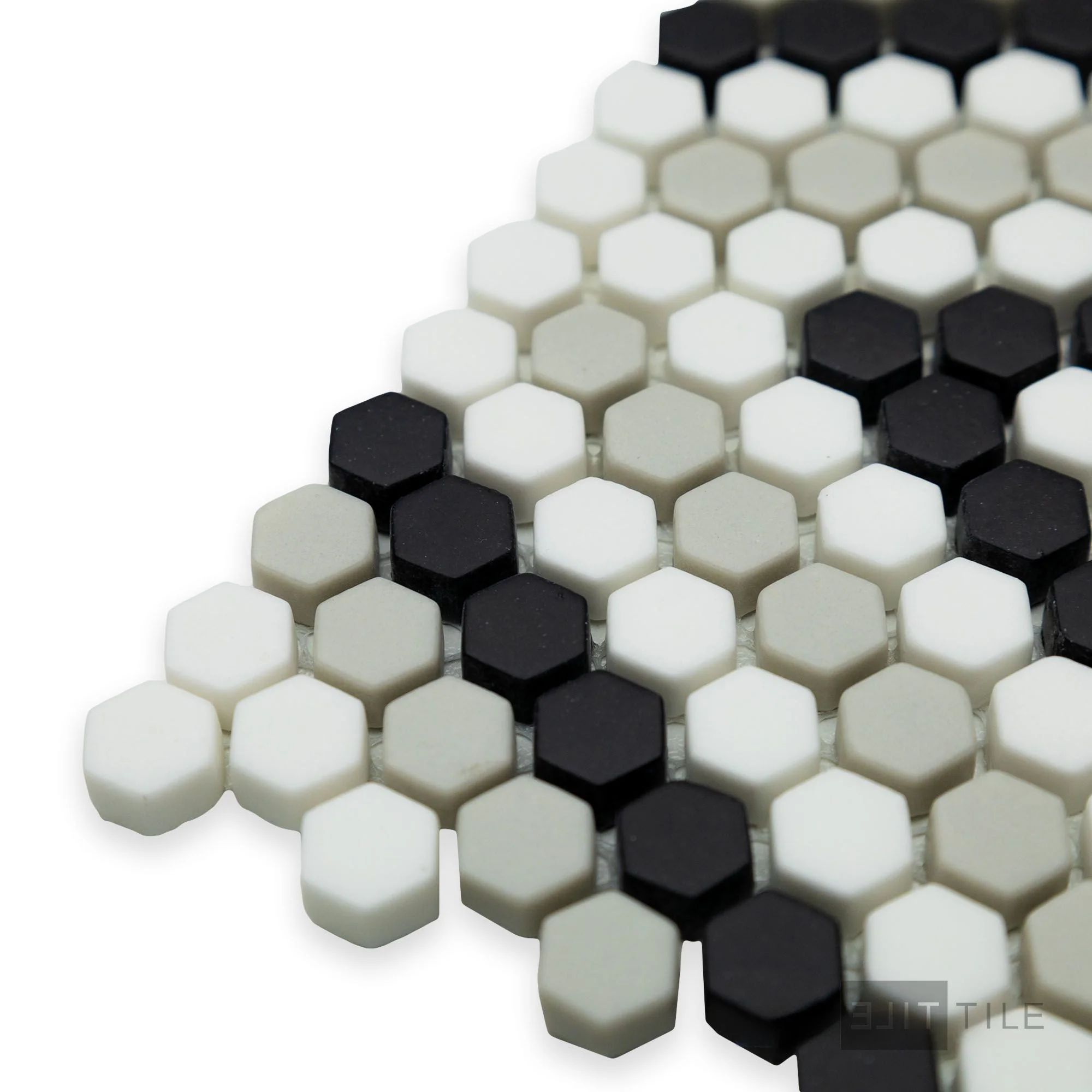 Geometro Python Draco Matte Recycled Glass Mosaic - Image 4