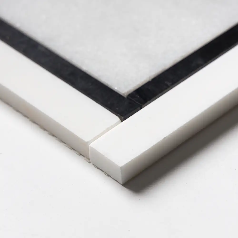Glacier Marble Cambridge 12-7/8X12-7/8 GlacierBlack Snow White Multi Finish - Image 2