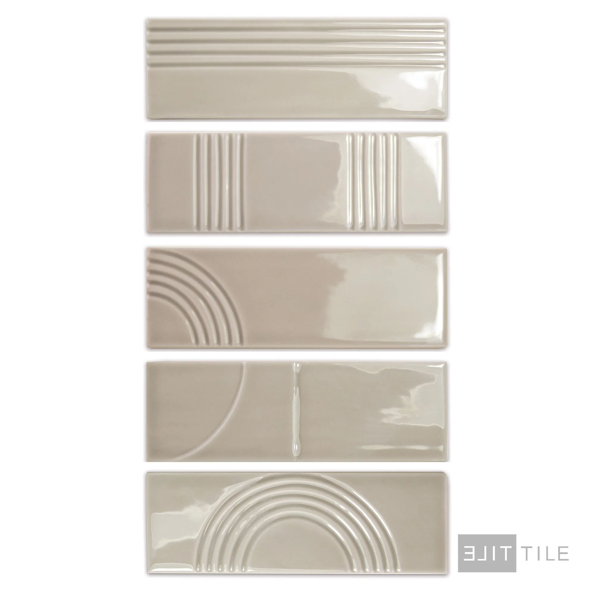 Glow Decor Glossy 2X6.3 Taupe - Image 3